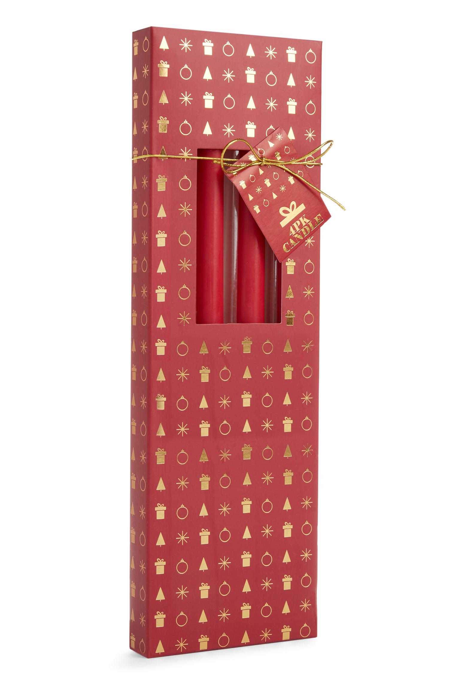 Velas jantar vermelho