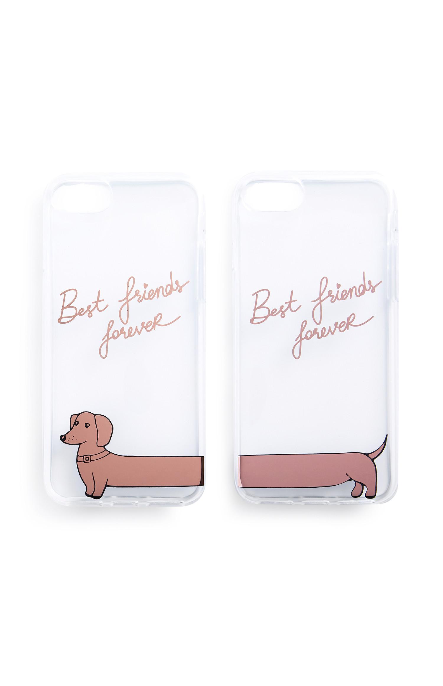 Pack de 2 fundas de móvil «Best Friend»