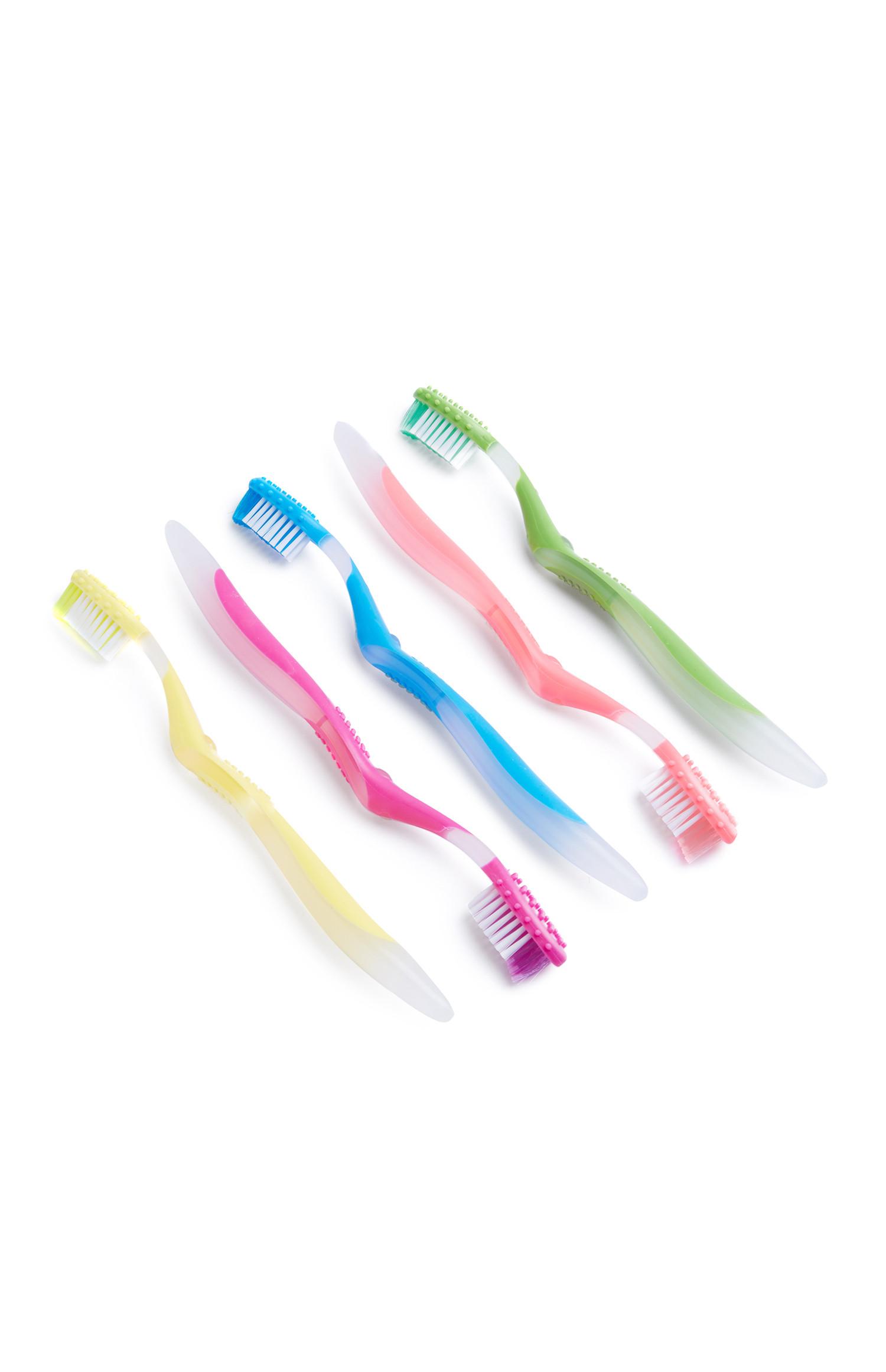 Barvne zobne ščetke, 5 kosov