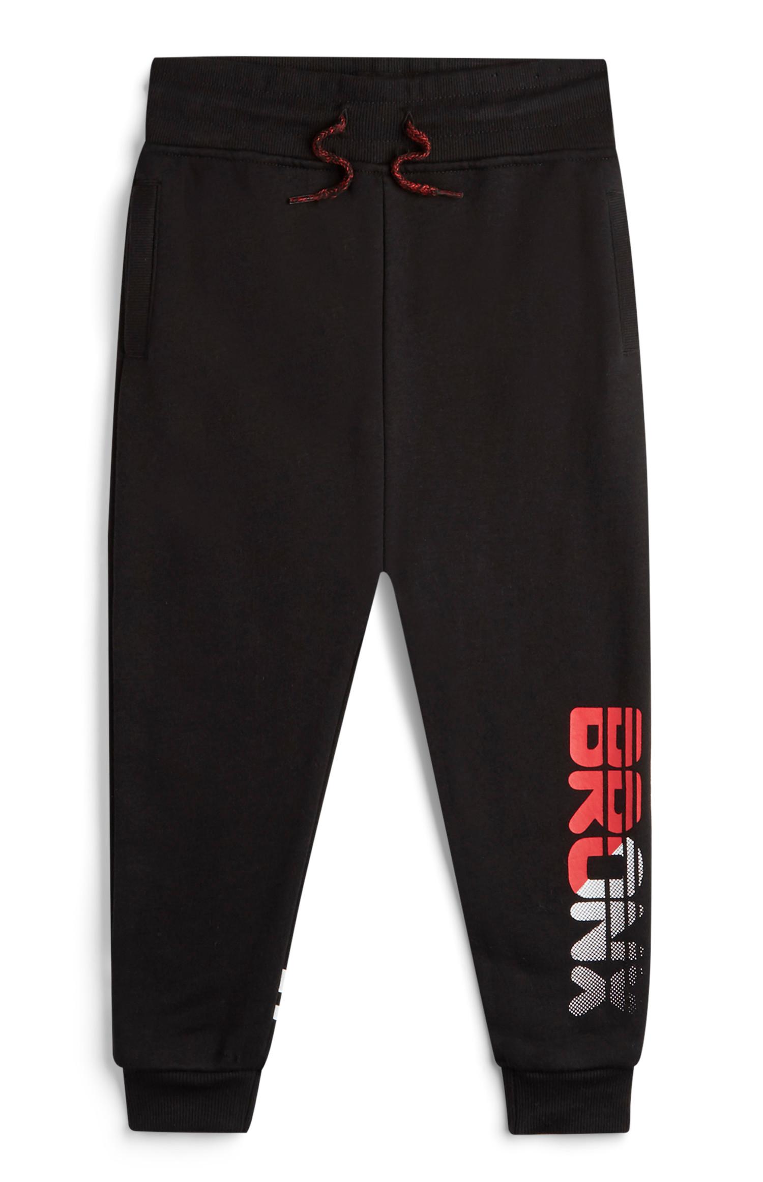 Črne hlače za prosti čas Bronx za mlajše dečke