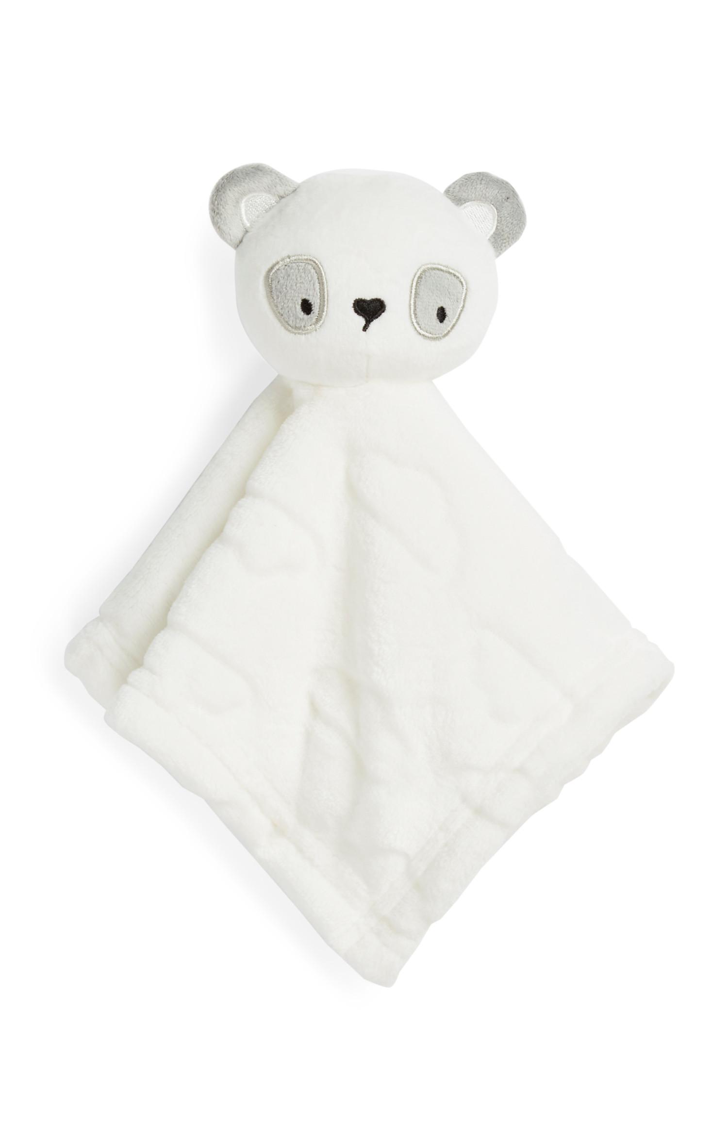 Peluche-mantita con forma de panda