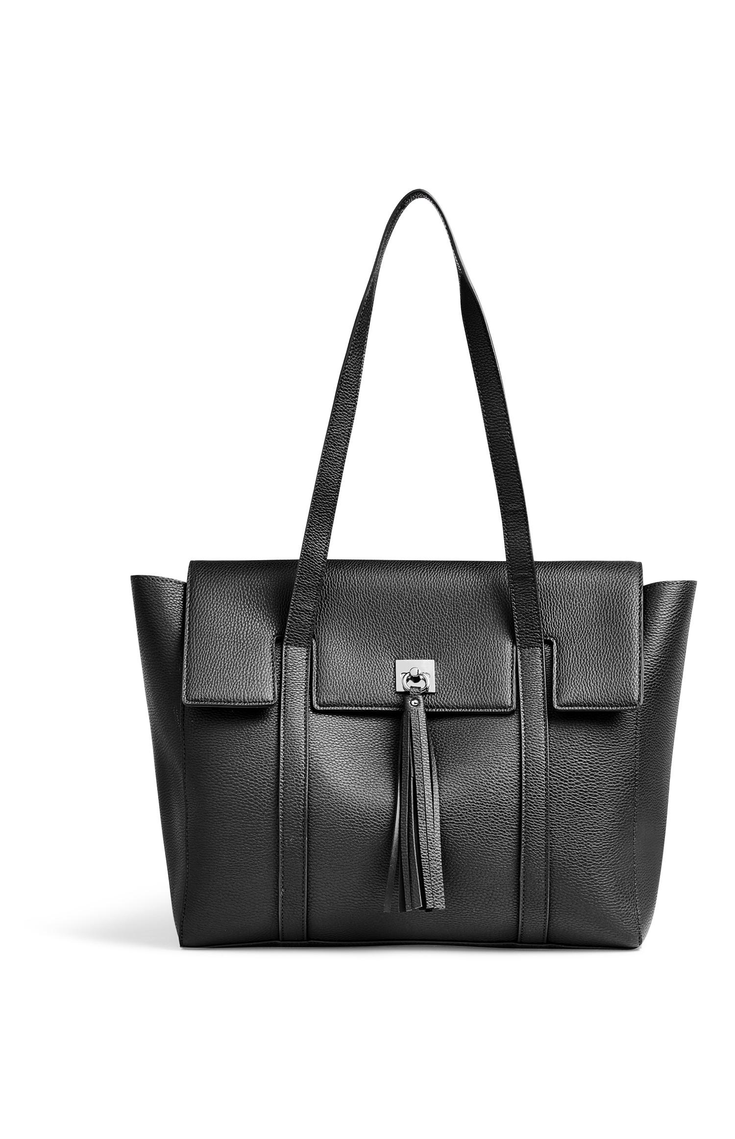 Mala tote franja preto