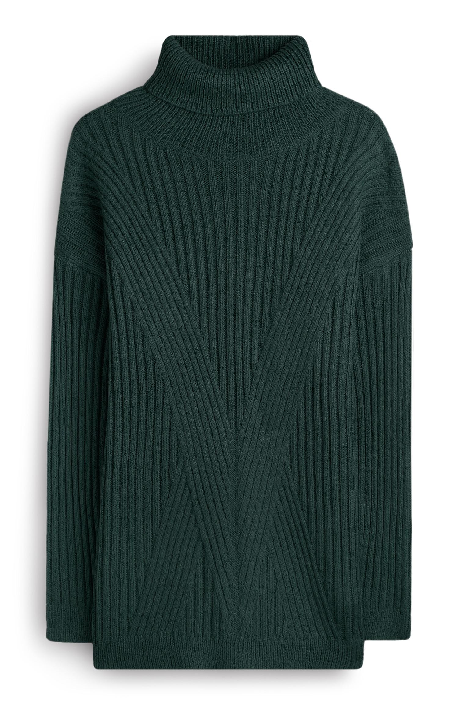 Camisola gola alta verde