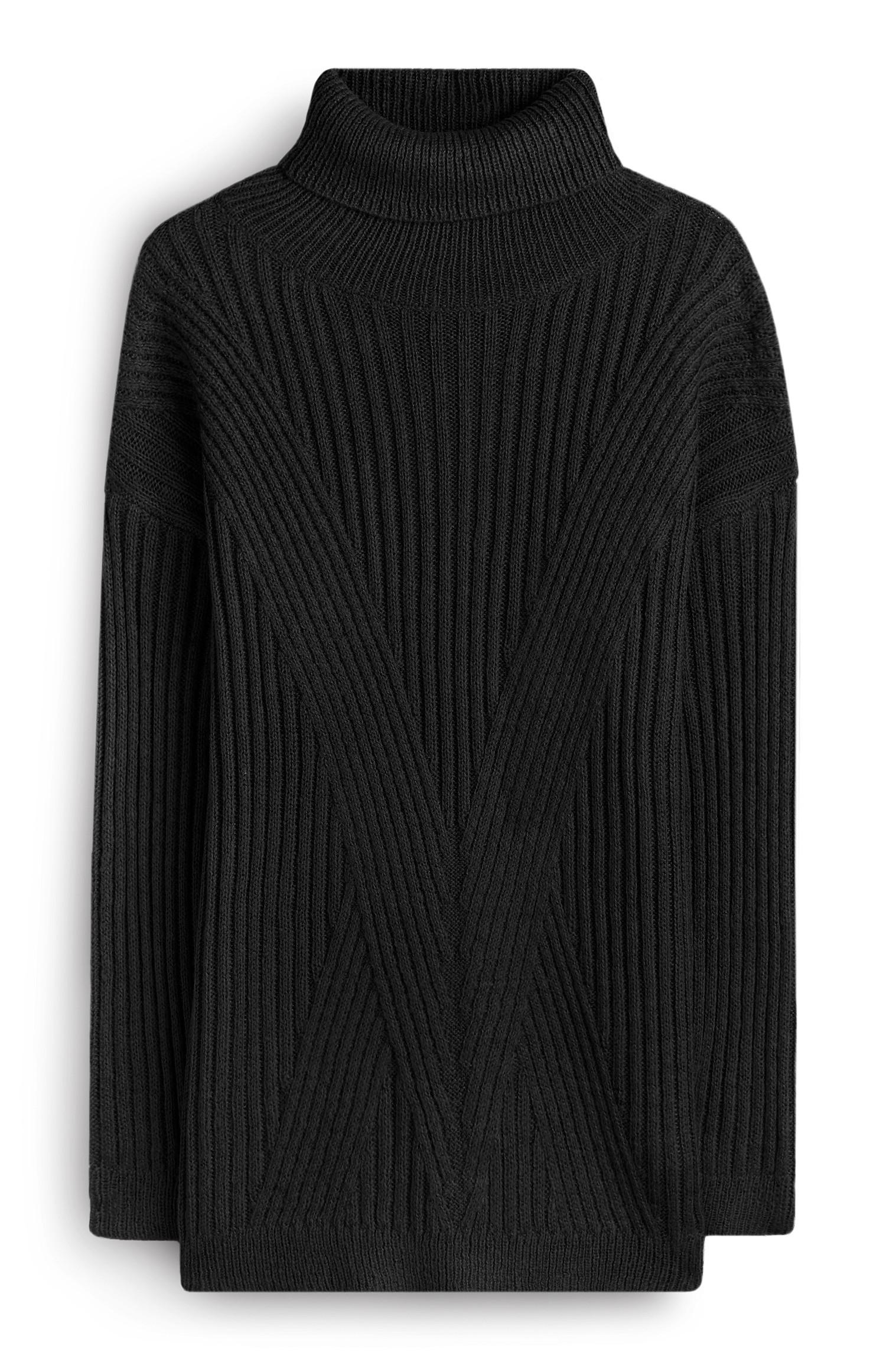 Camisola gola alta preto