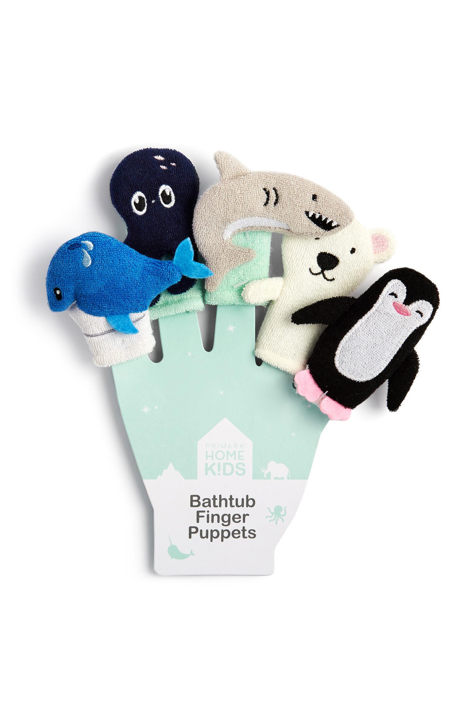 Kopalne naprstne lutke z živalskim potiskom