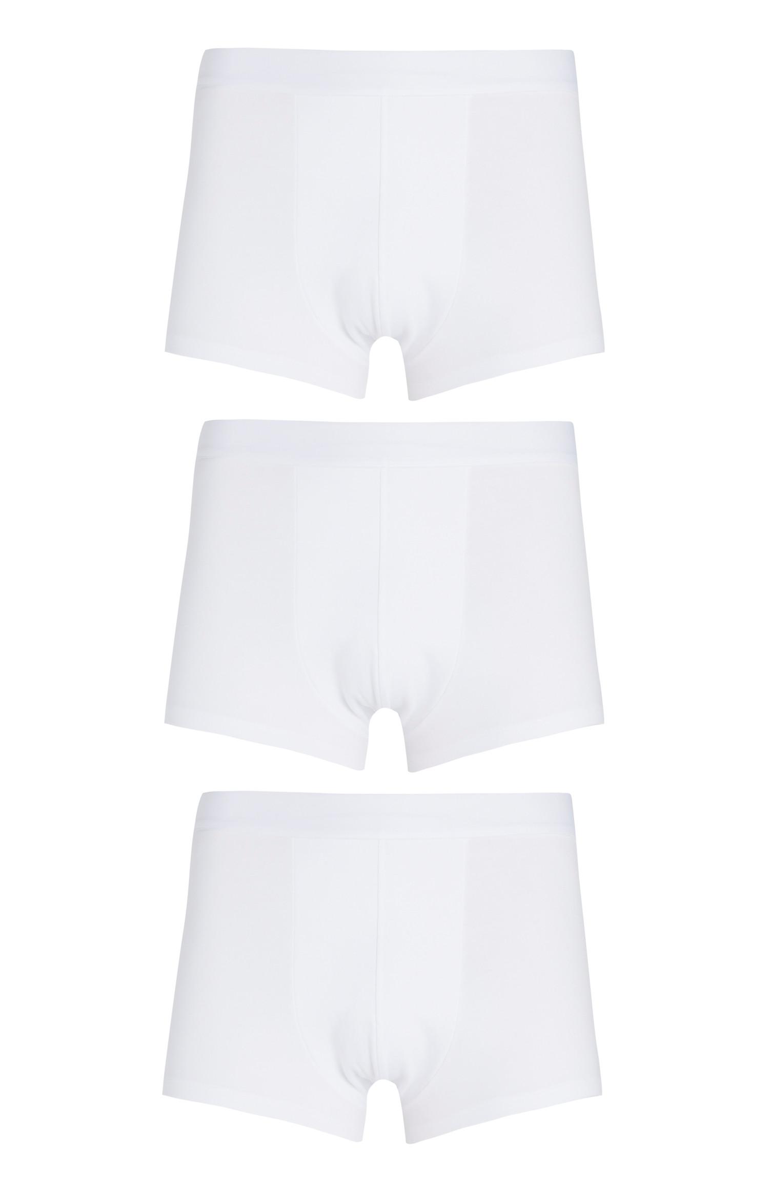 Boxers hipster algodão Pima branco