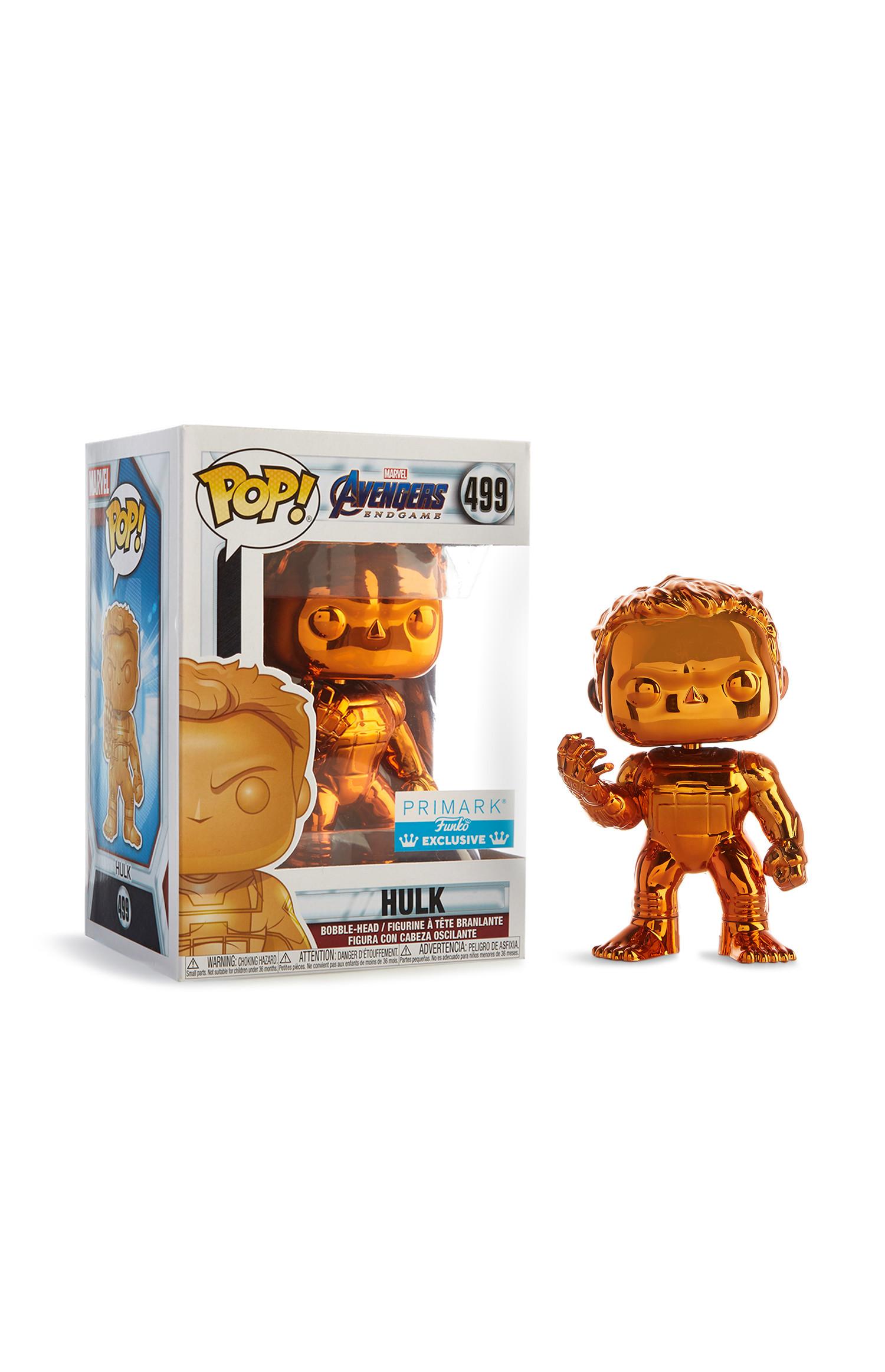 Figura de vinilo naranja con cabeza grande de Hulk