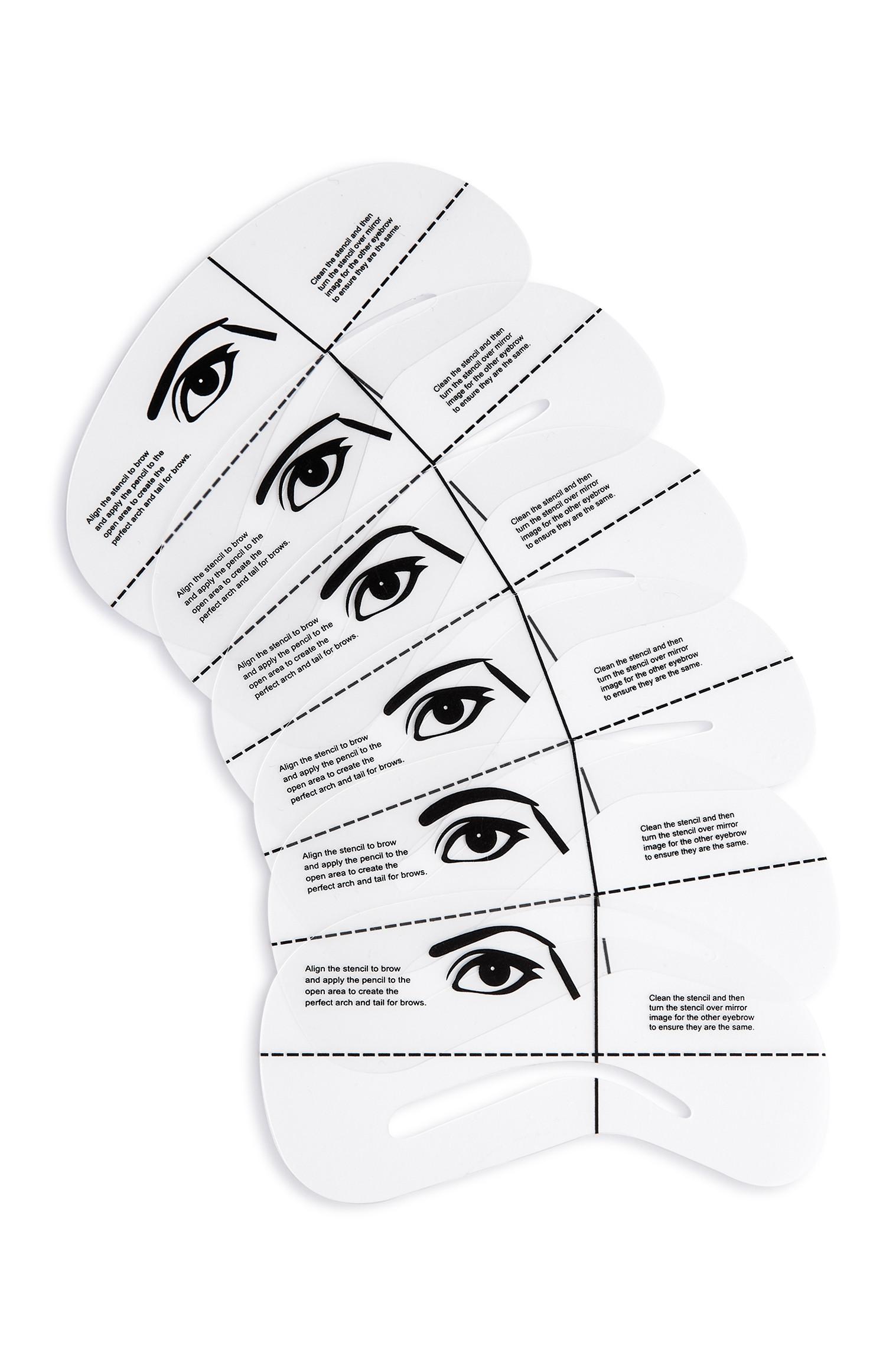 Estênceis sobrancelhas