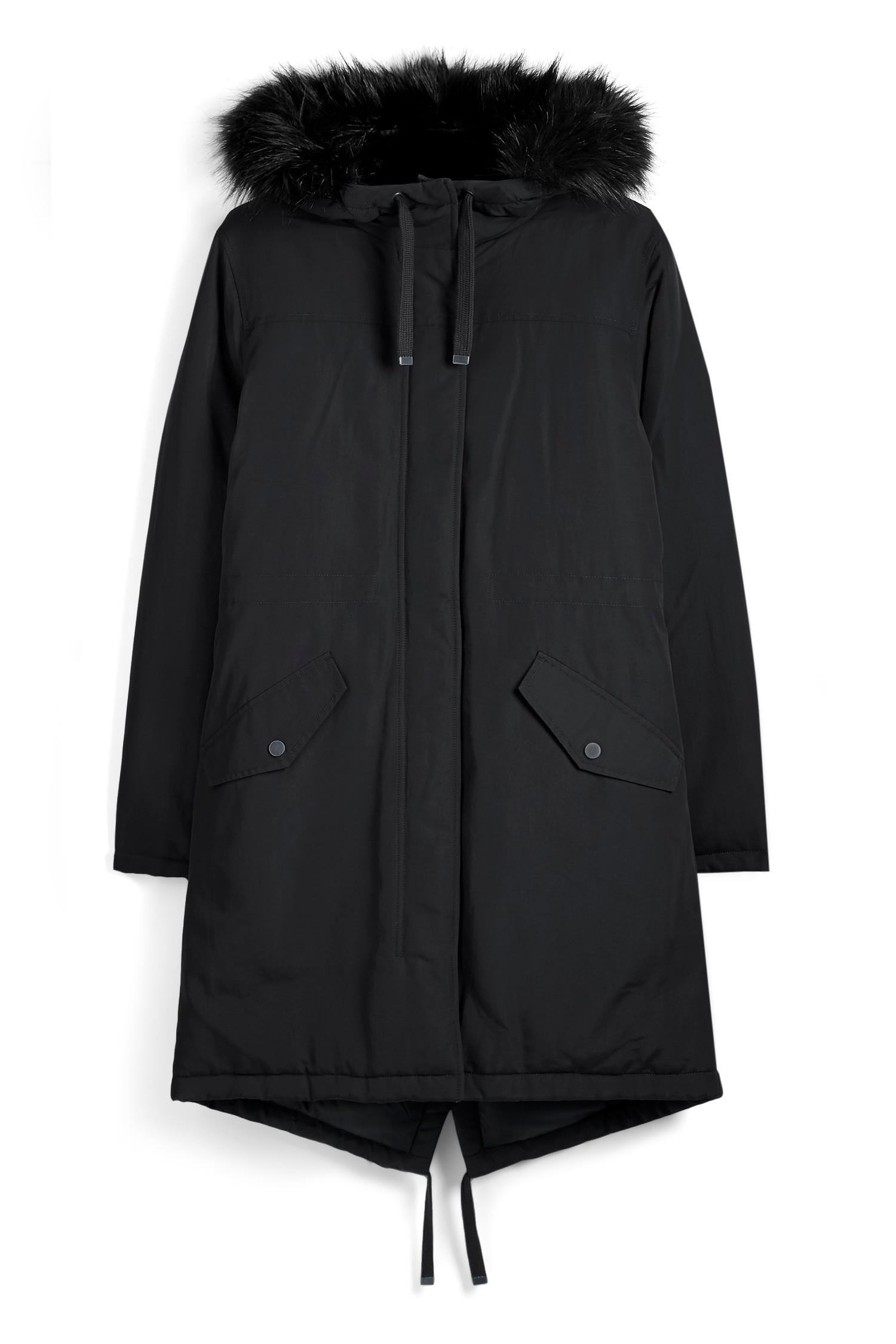 Casaco parka preto