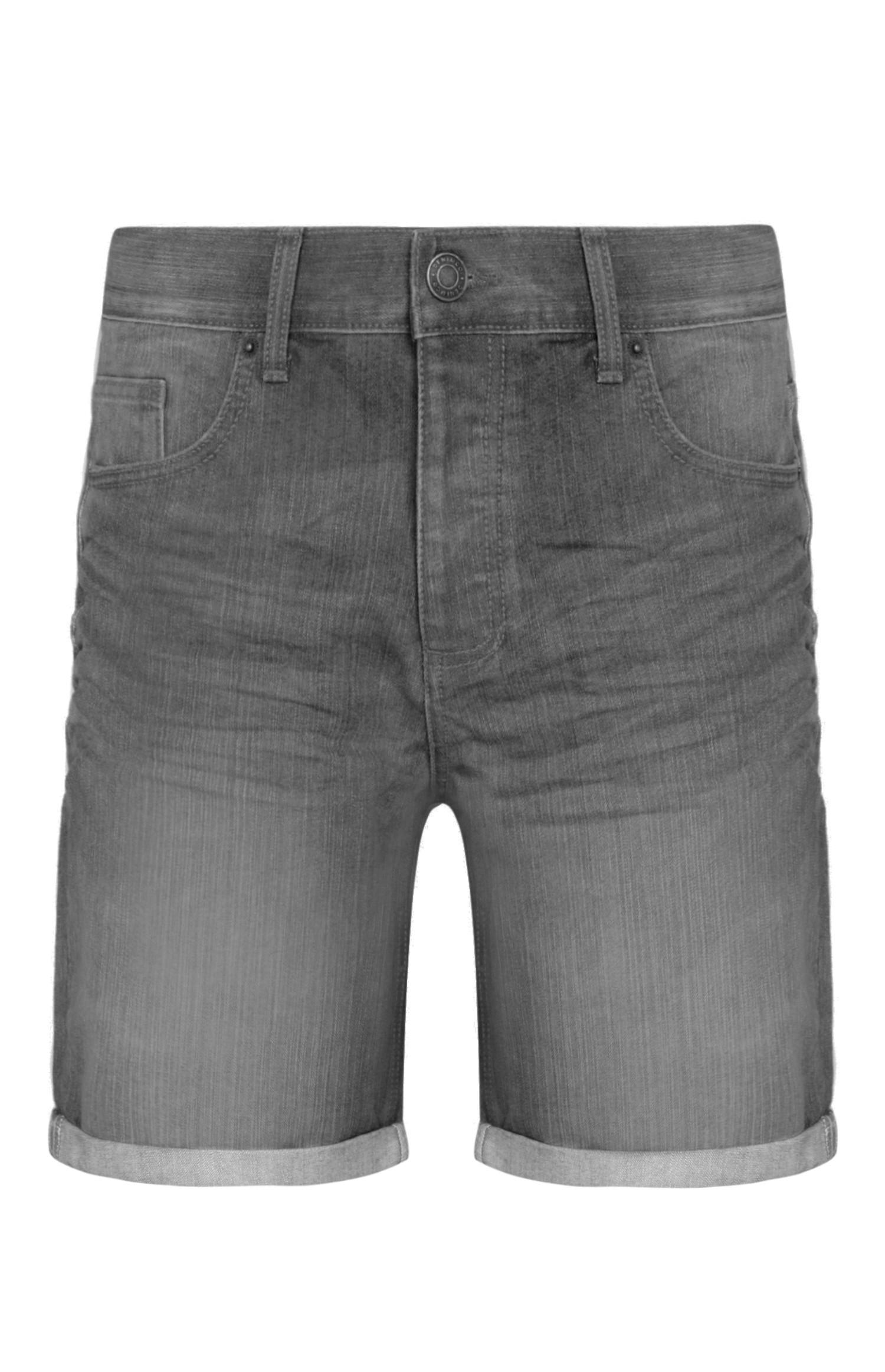 Shorts grigi in denim