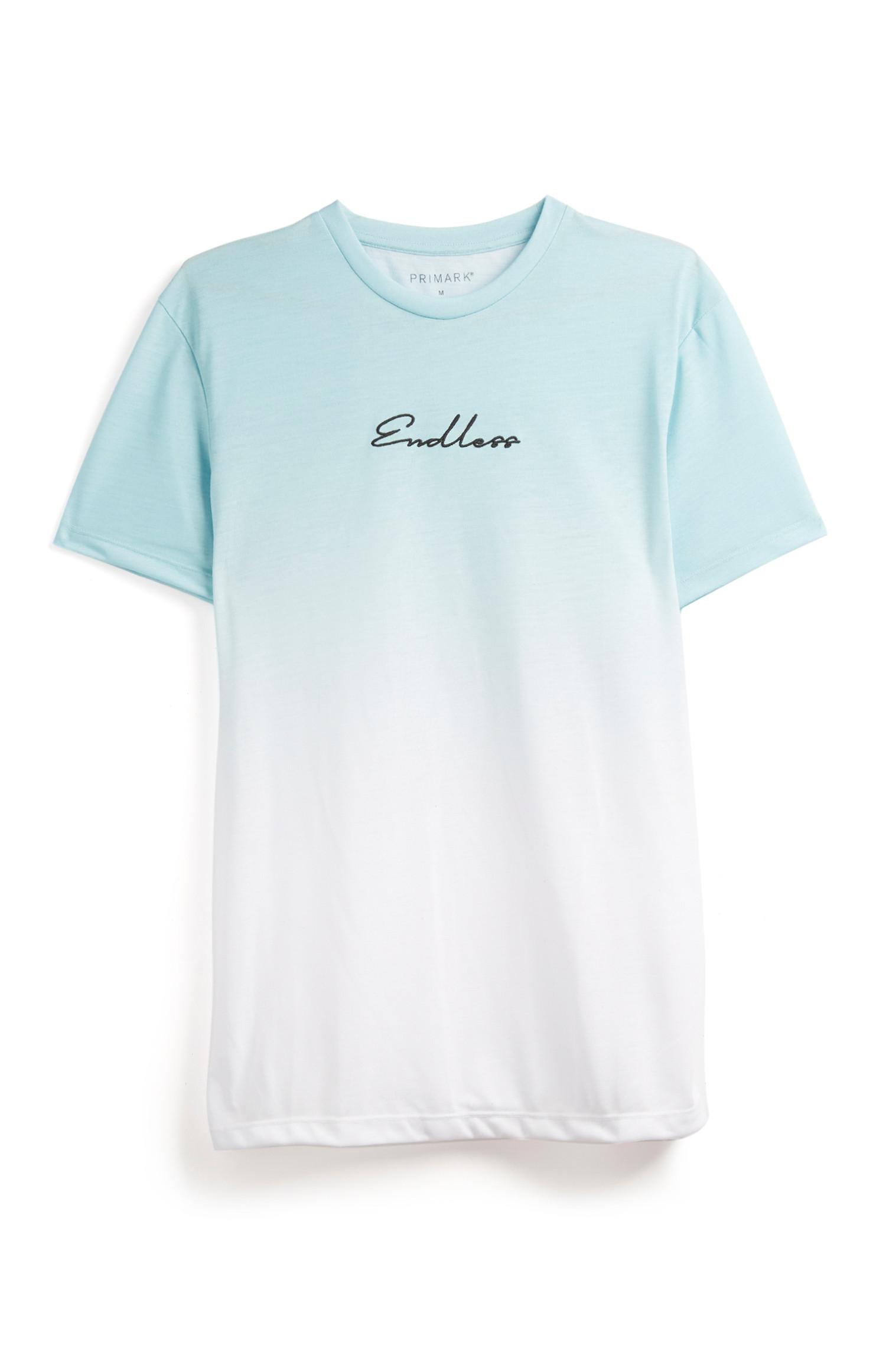 T-shirt Endless ombré verde-água