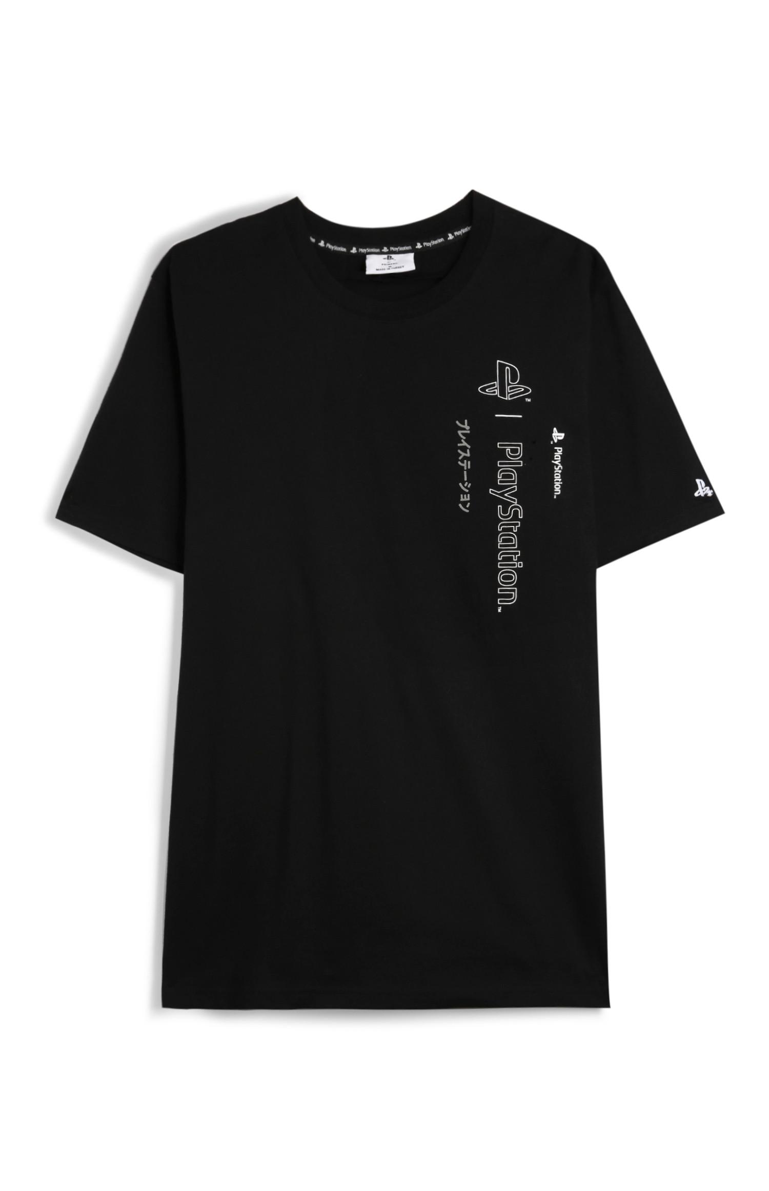 T-shirt Playstation preto