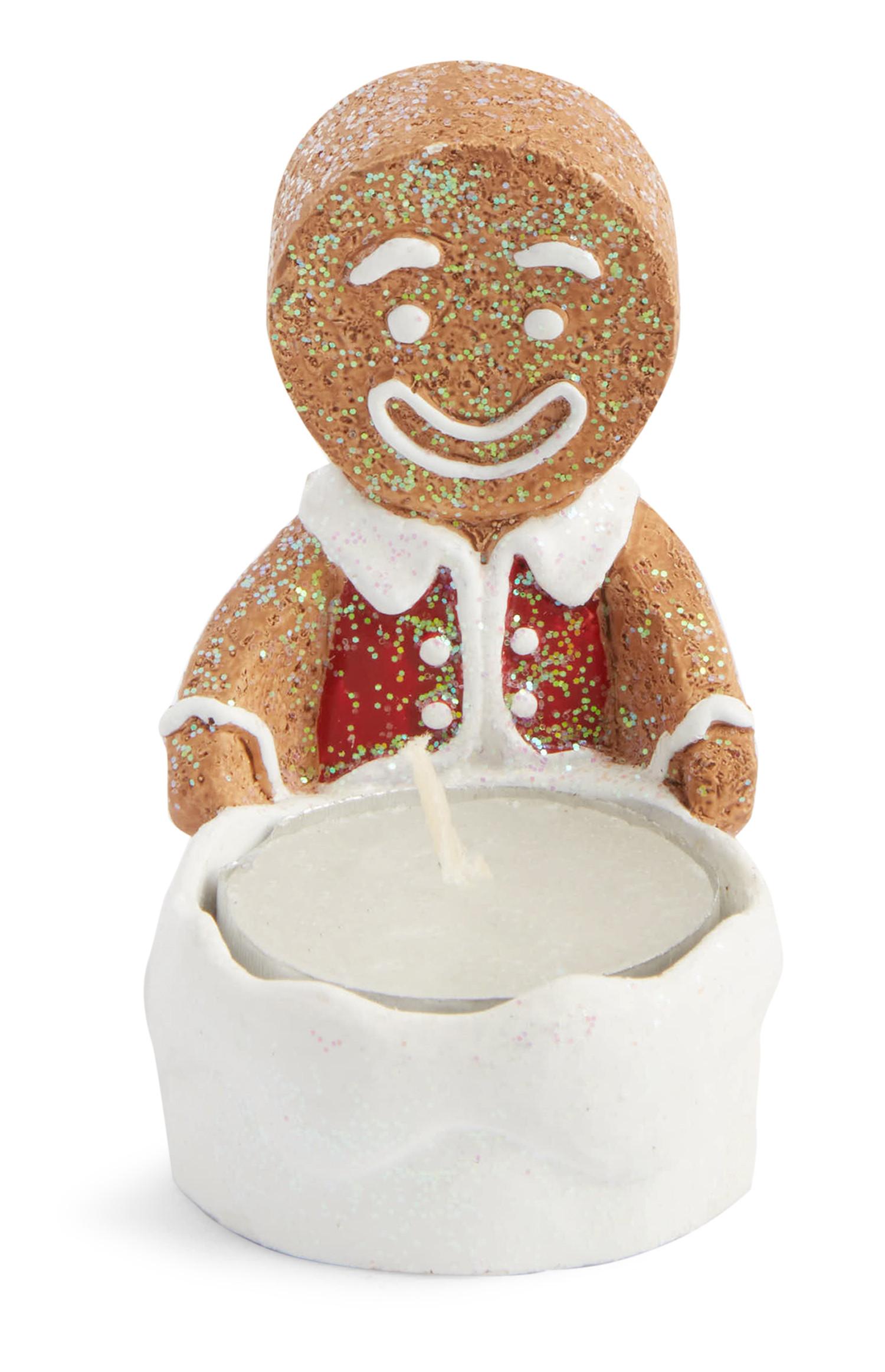 Soporte para vela de hombre de jengibre