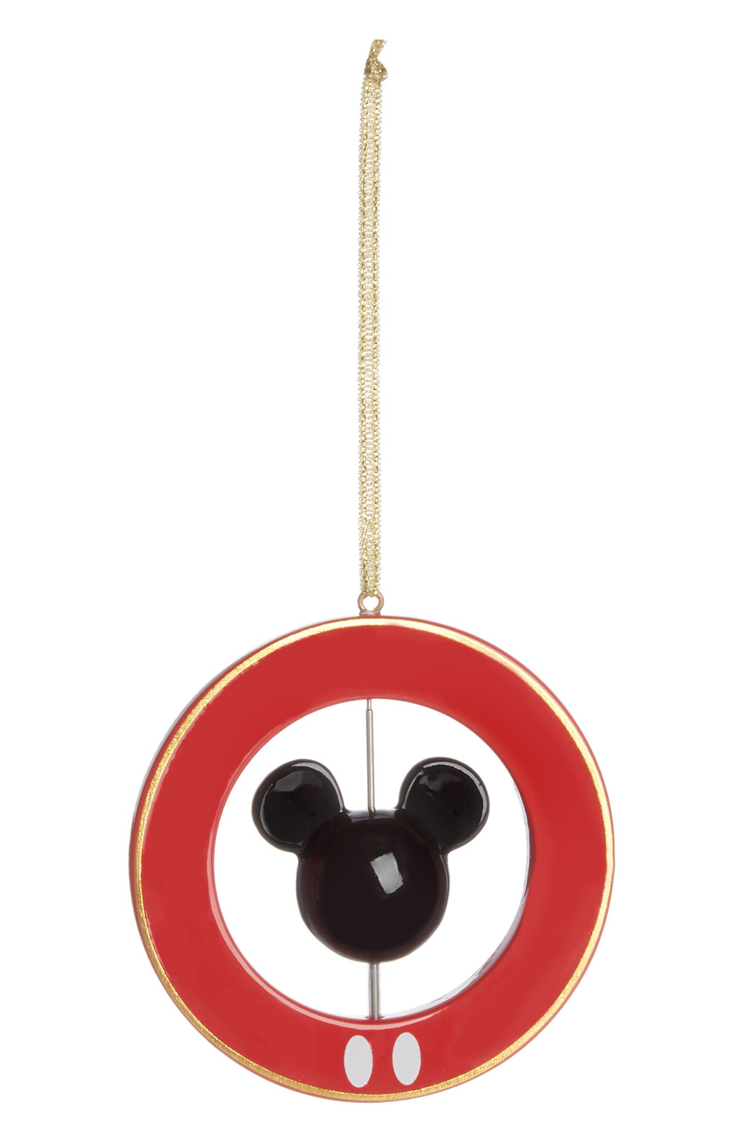 Enfeite giratório árvore Natal Mickey Mouse vermelho