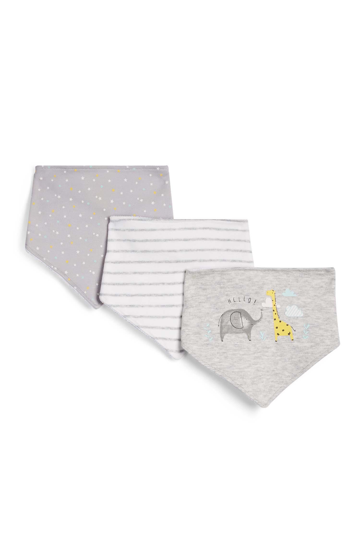 Sivi slinčki v slogu rute, 3 kosi