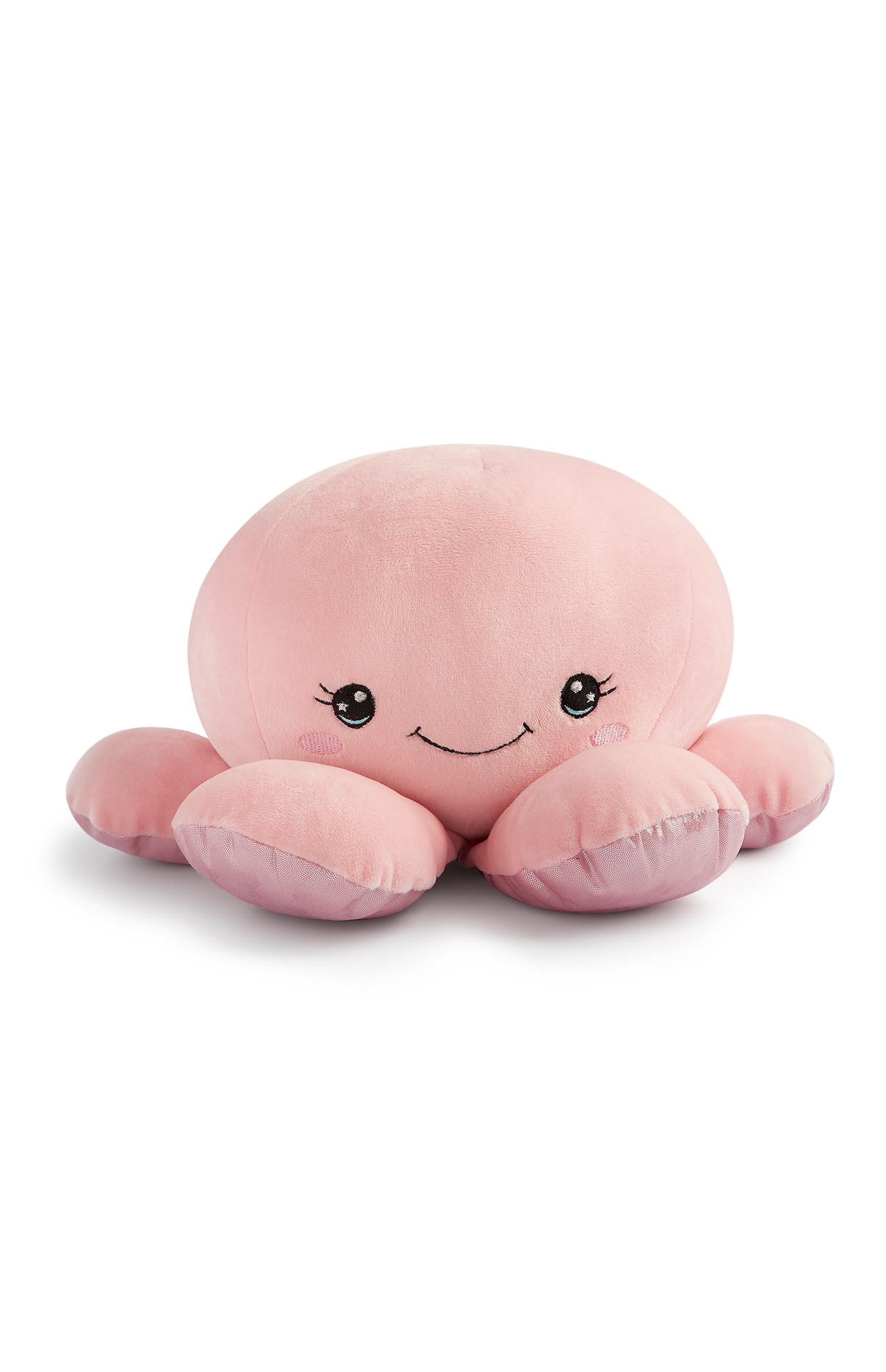 Peluche de pulpo rosa