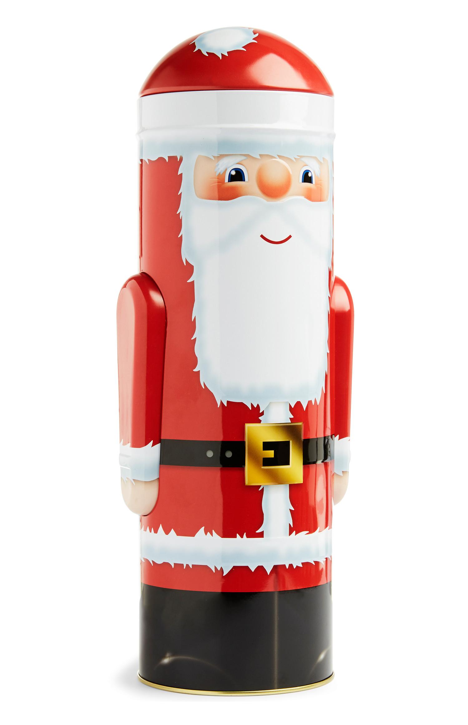 Lata biscoito Pai Natal grande