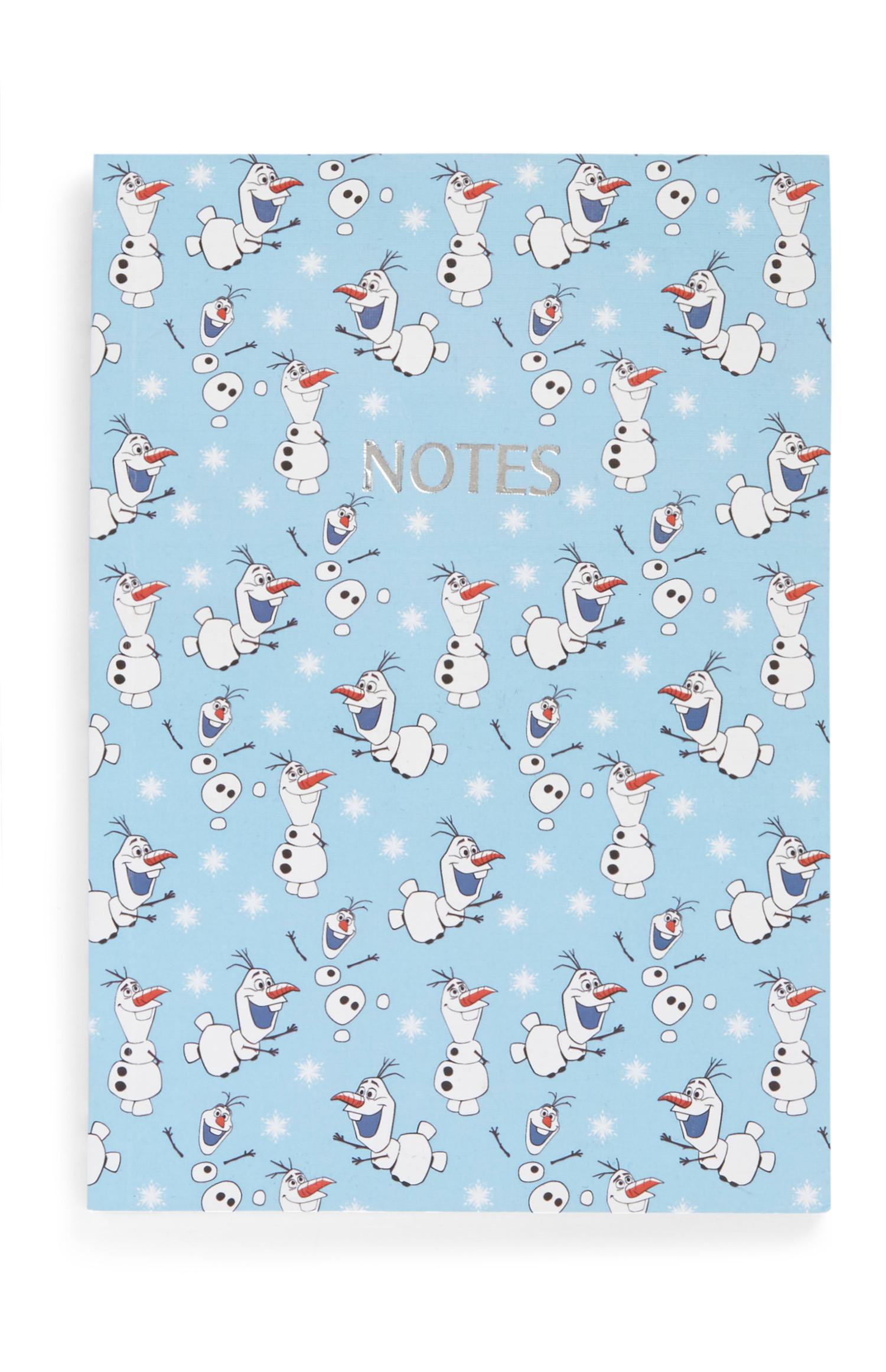 Libreta de Olaf de Frozen