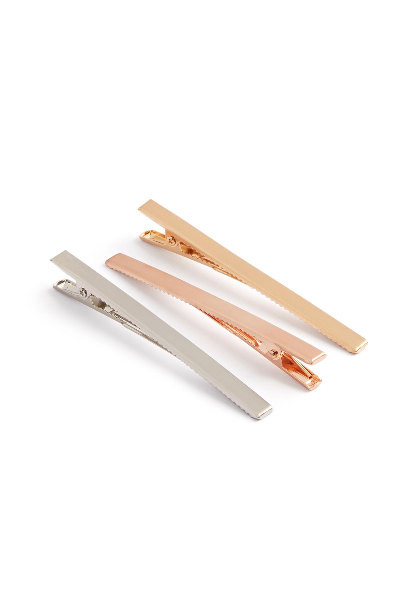 Pack 3 ganchos metalizados