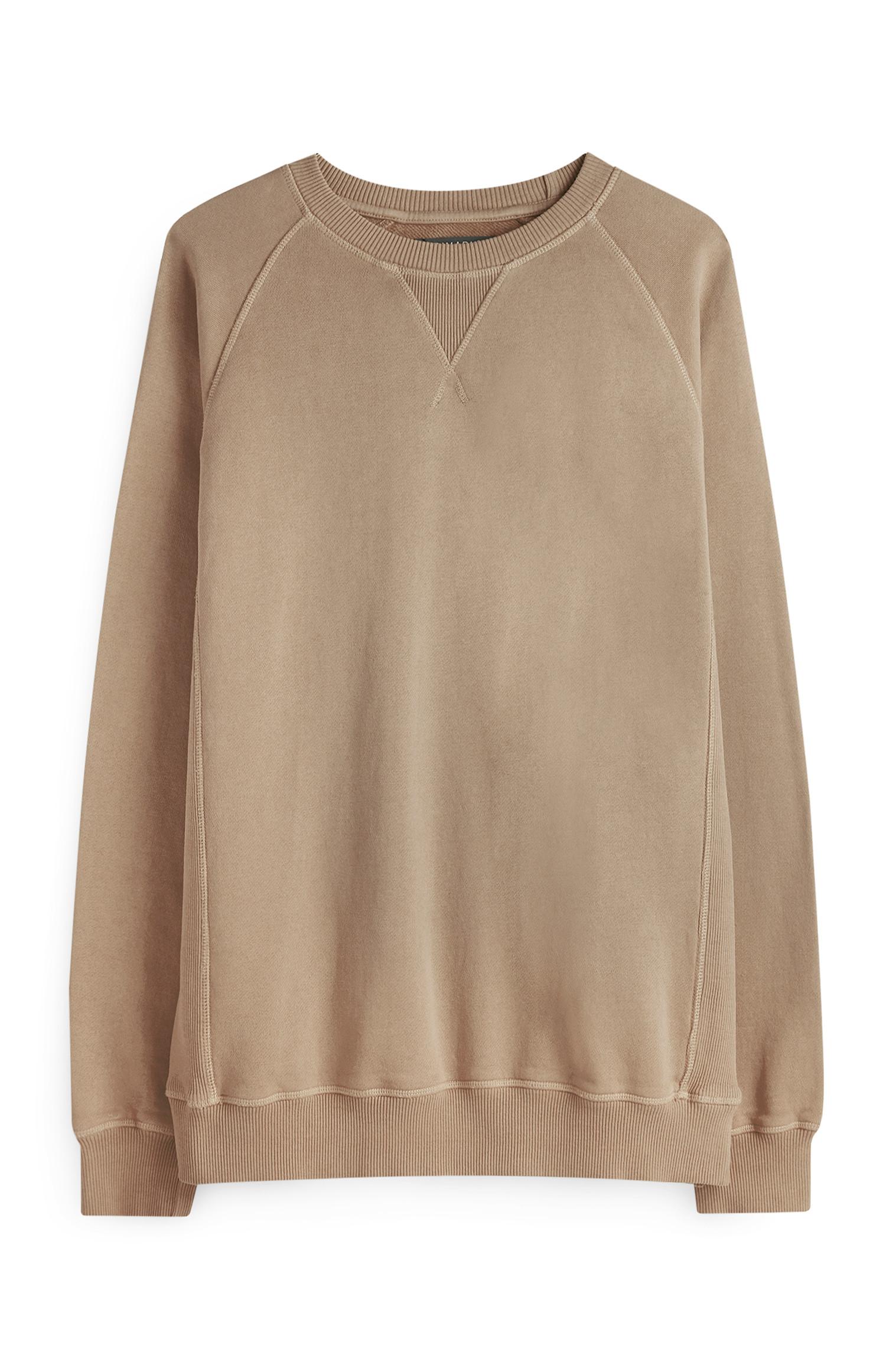 Camisola gola redonda cru