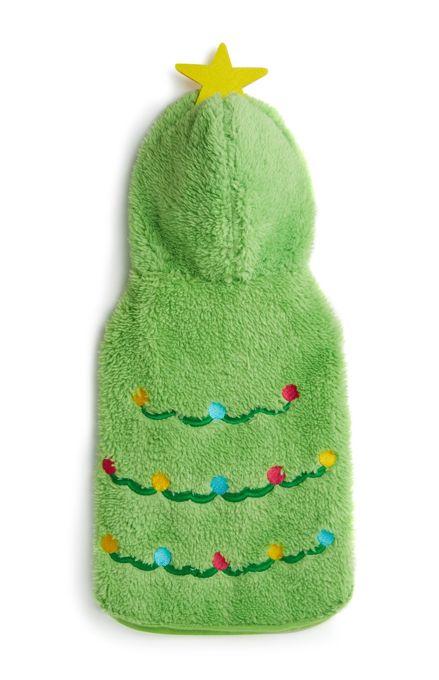 Conjunto para perro verde de árbol de Navidad