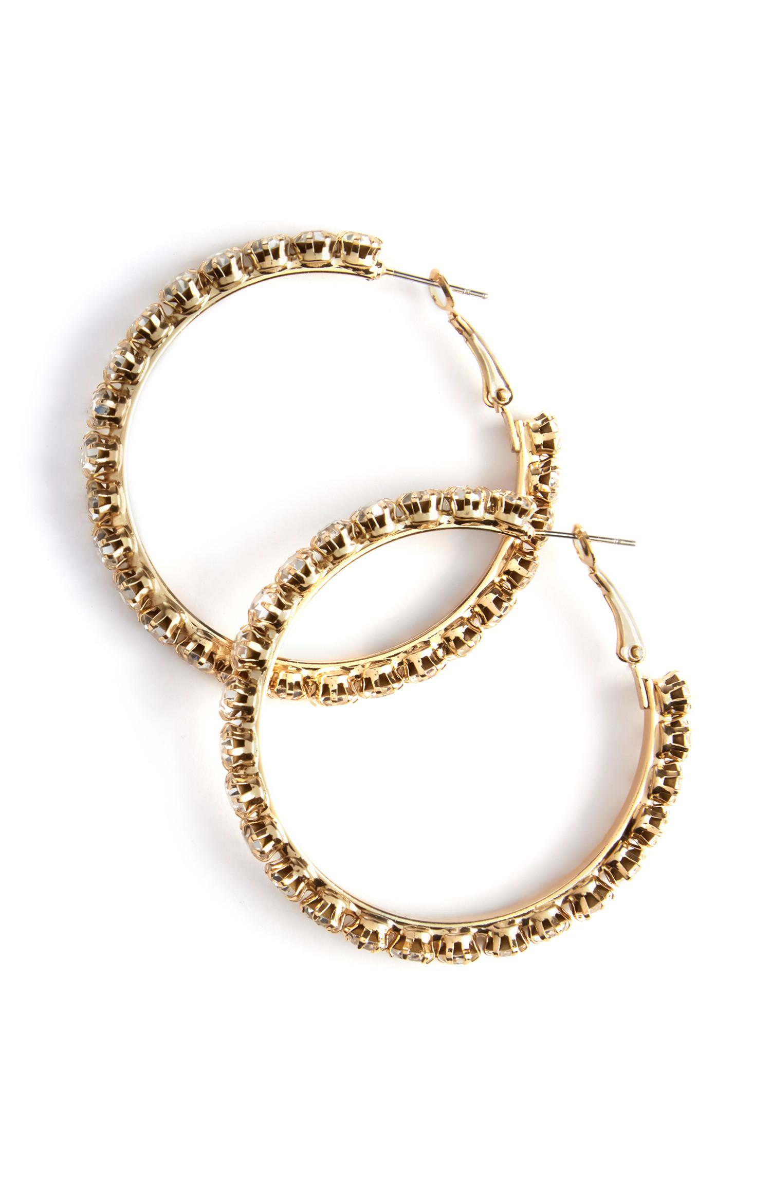 Argolas brilhantes grandes