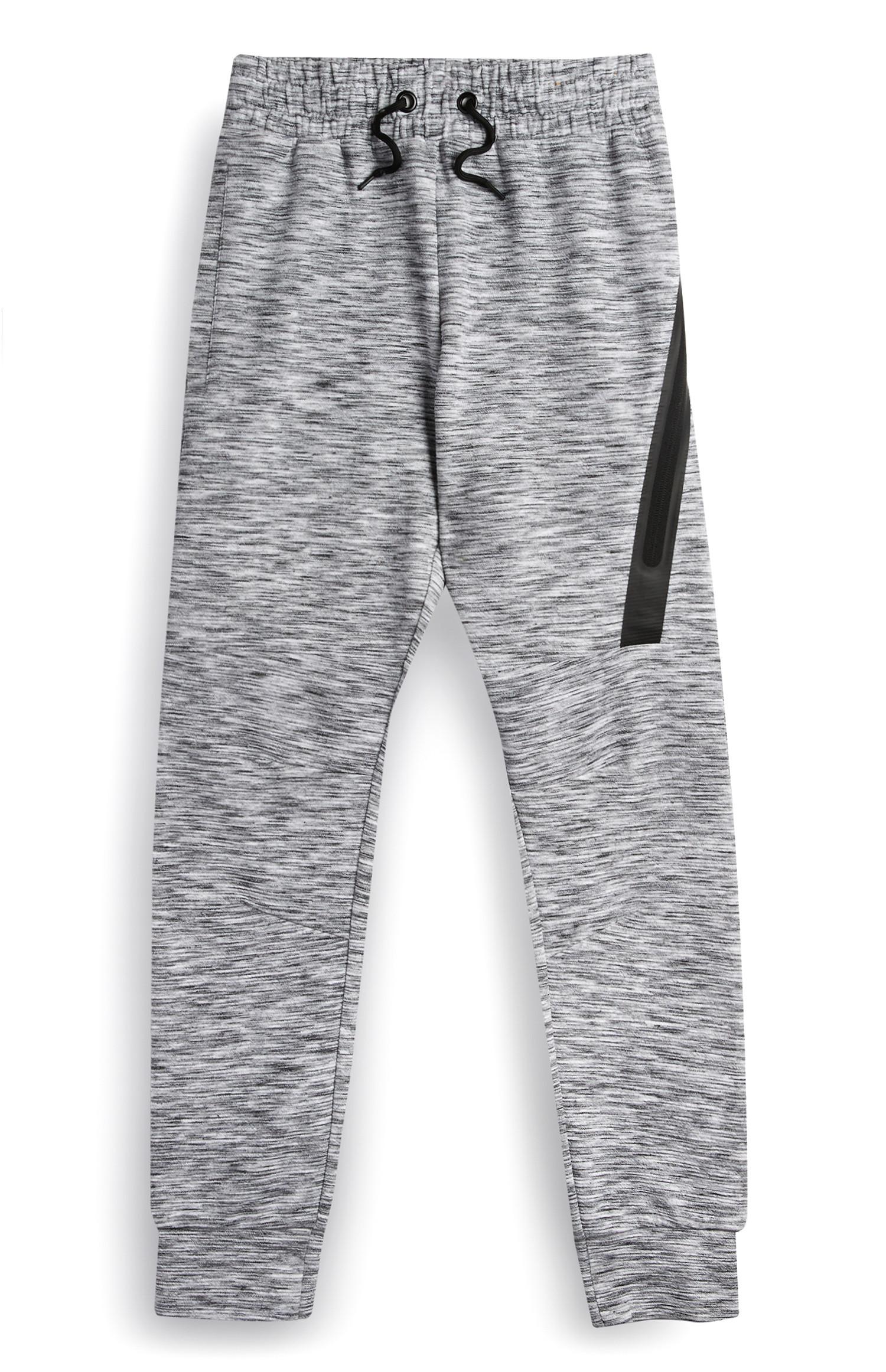 Pantalón de chándal jaspeado gris para niño mayor