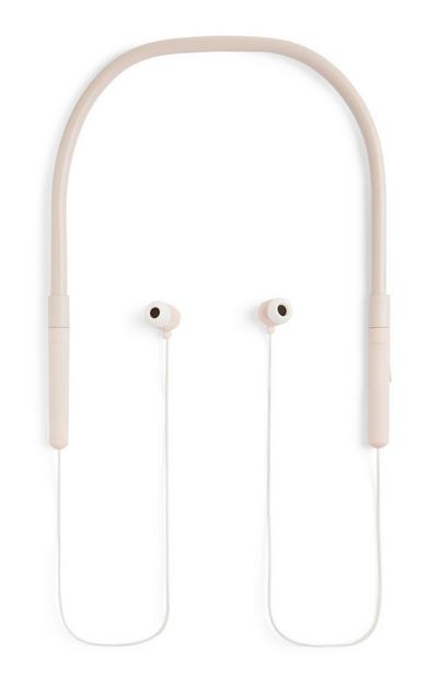 Rožnate brezžične slušalke za v ušesa