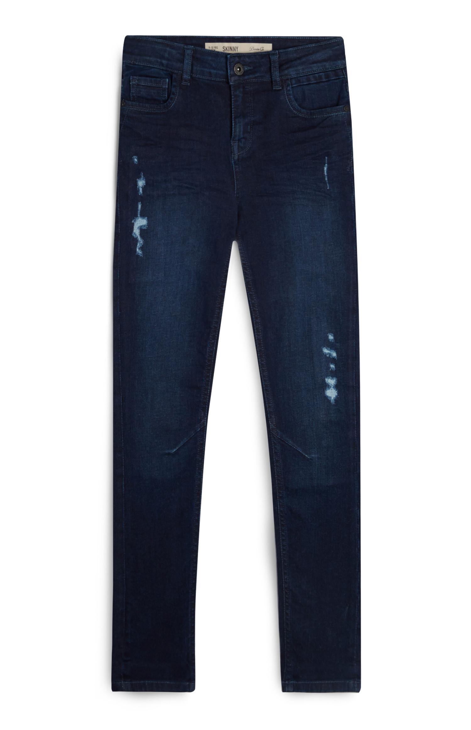 Jeans indaco strappati da ragazzo
