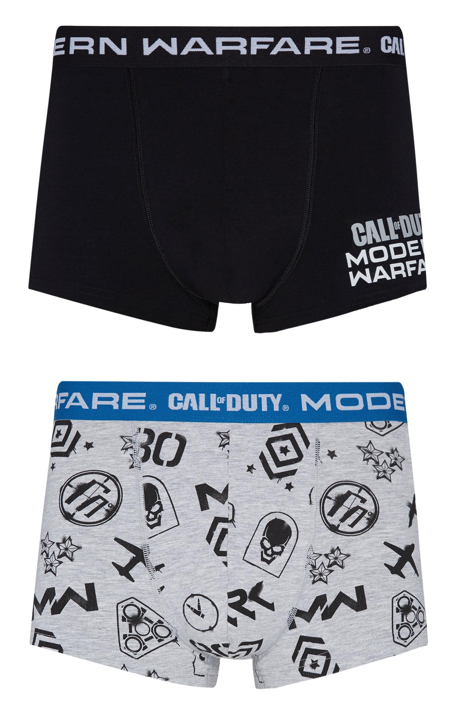 Pack 2 boxers Call Of Duty Modern Warfare cinzento/preto
