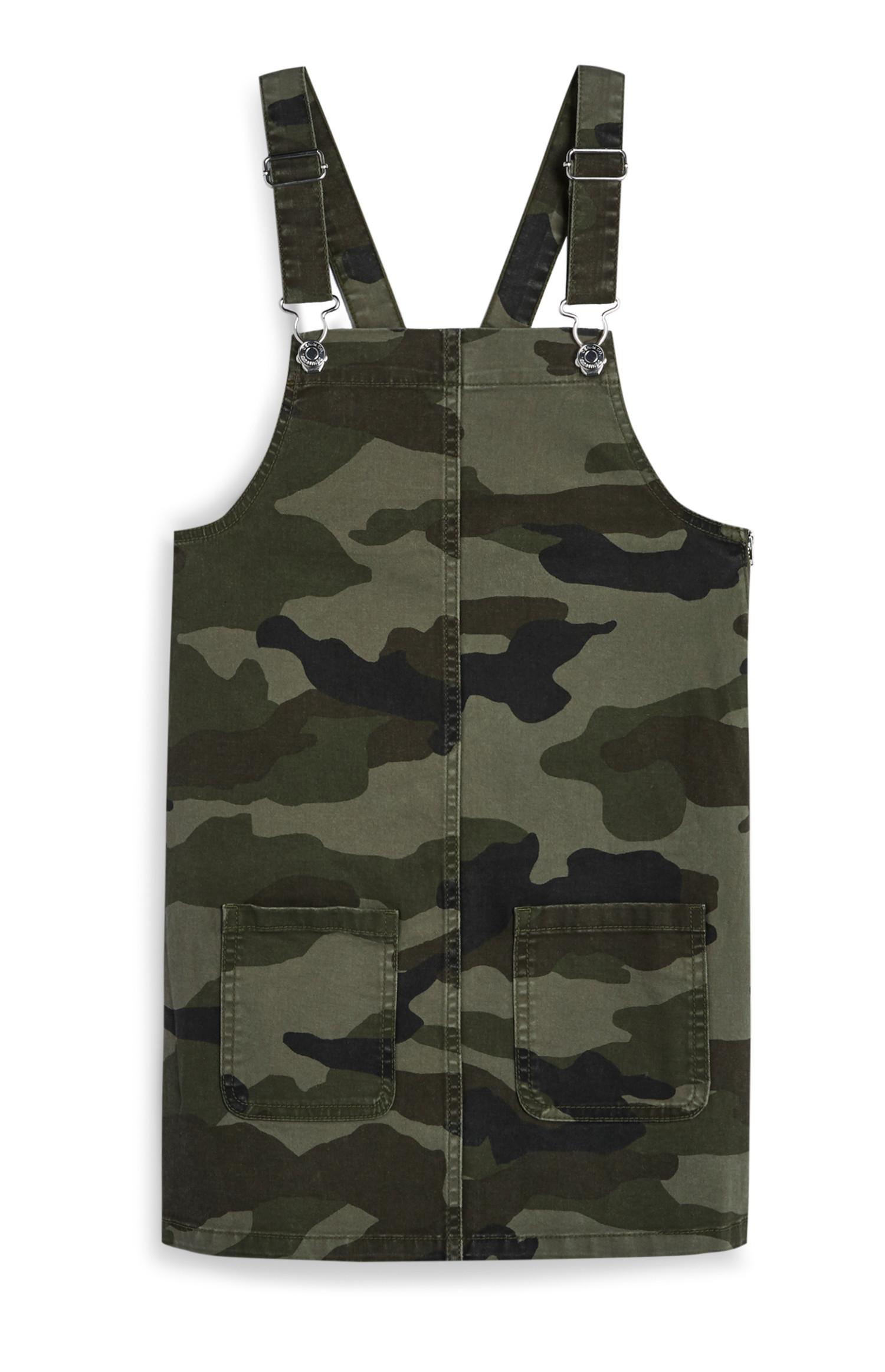 Pichi con estampado de camuflaje para niña mayor