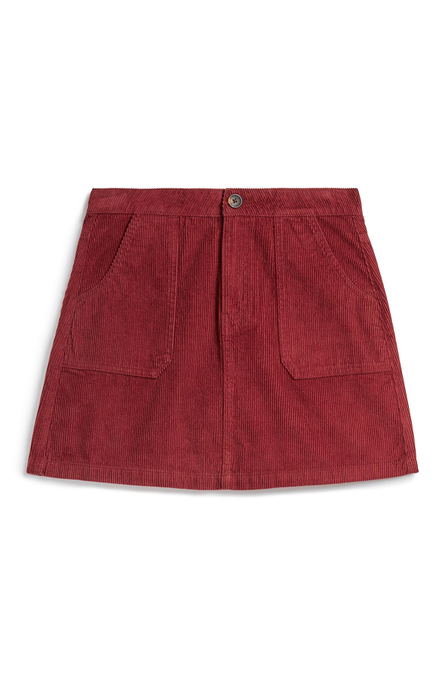 Saia bombazina vermelho