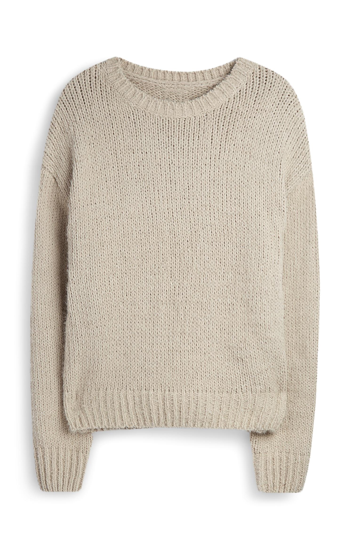 Camisola aveludada cinzento-acastanhado