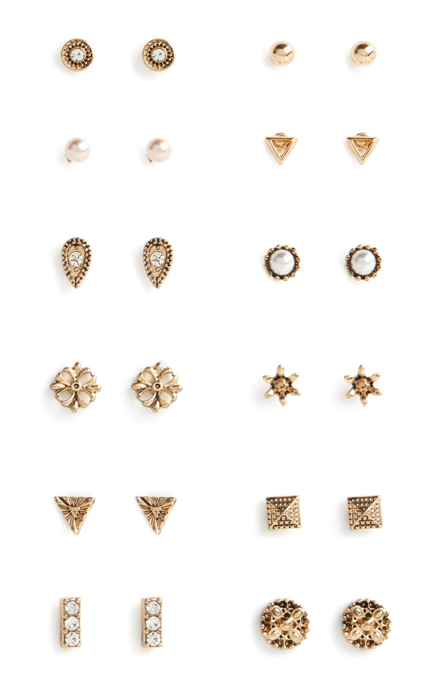 Pack 12 pares brincos sortidos