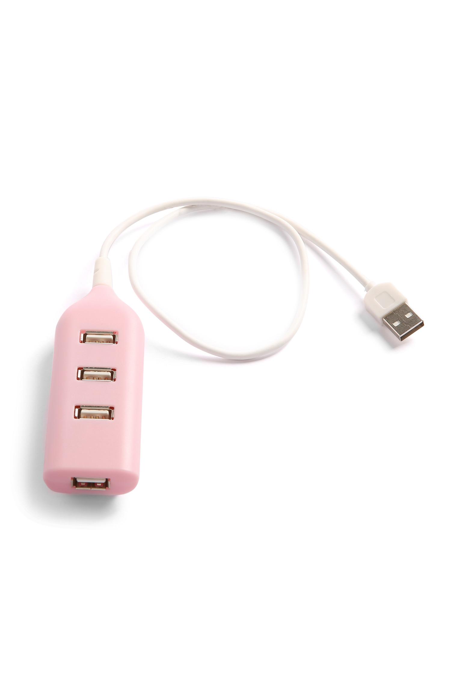 Rožnati USB-Hub