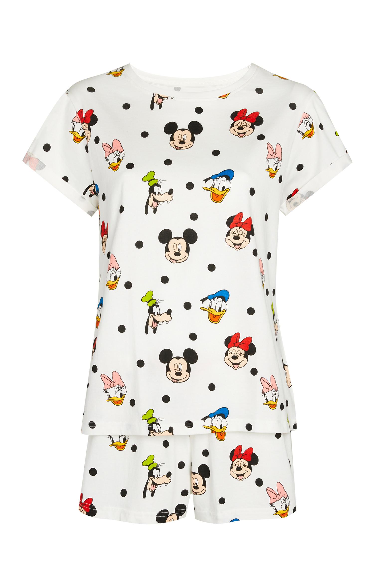 Pack 2 peças pijama Mickey Mouse e Amigos branco