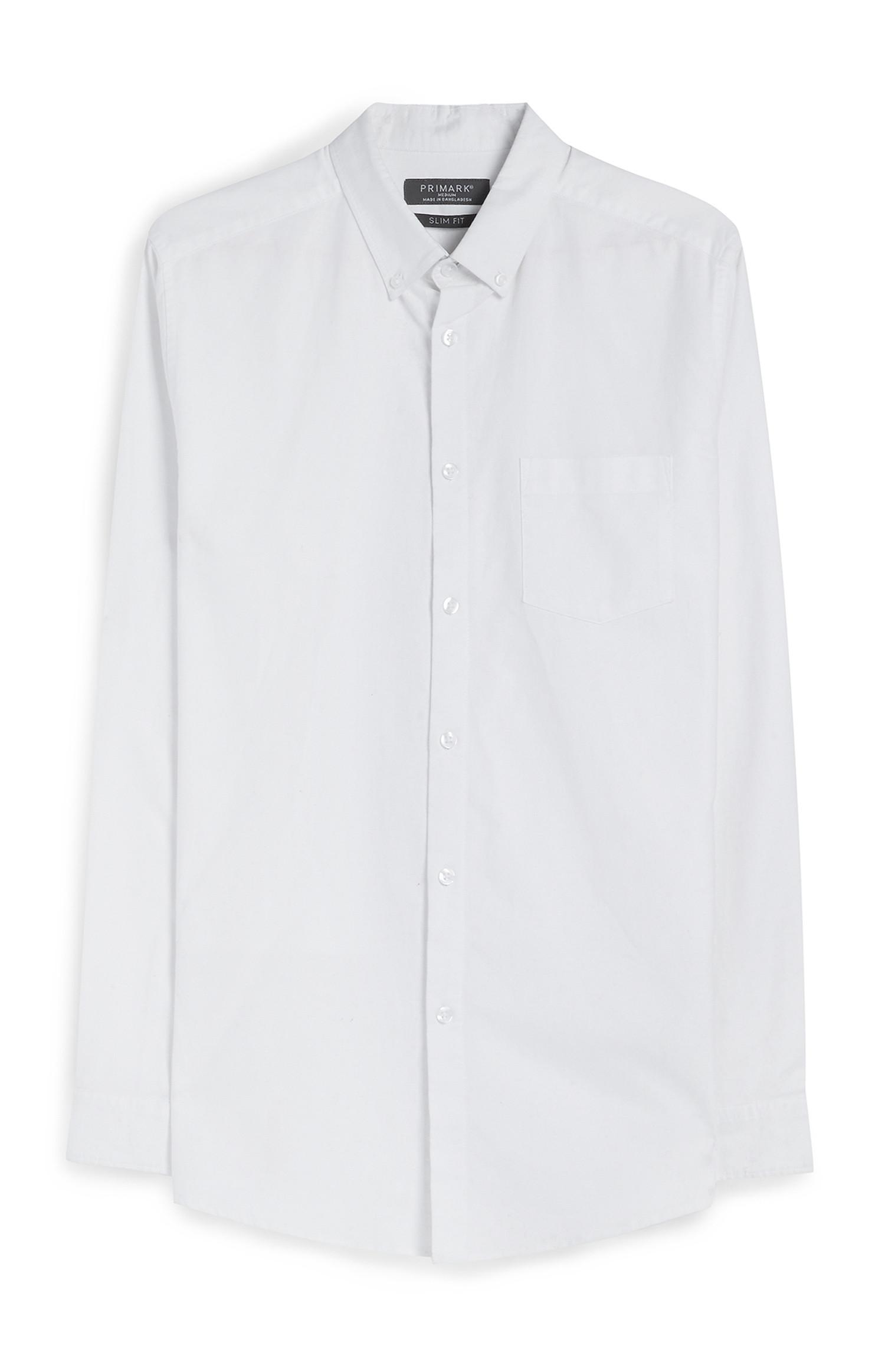 Longsleeve White Shirt | Shirts | Clothing | Mens | Categories | Primark UK