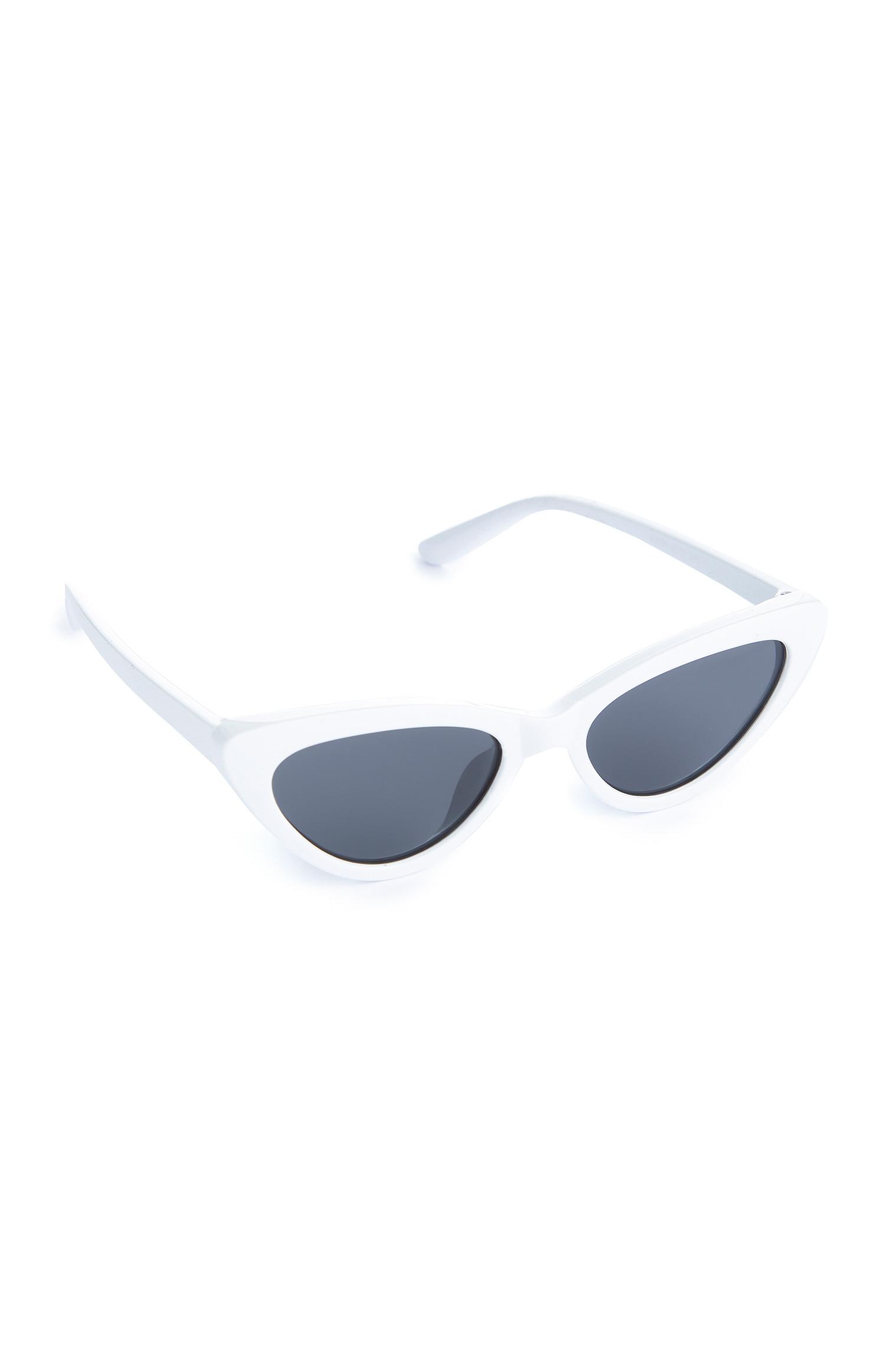 Occhiali da sole bianchi cat-eye da bambina