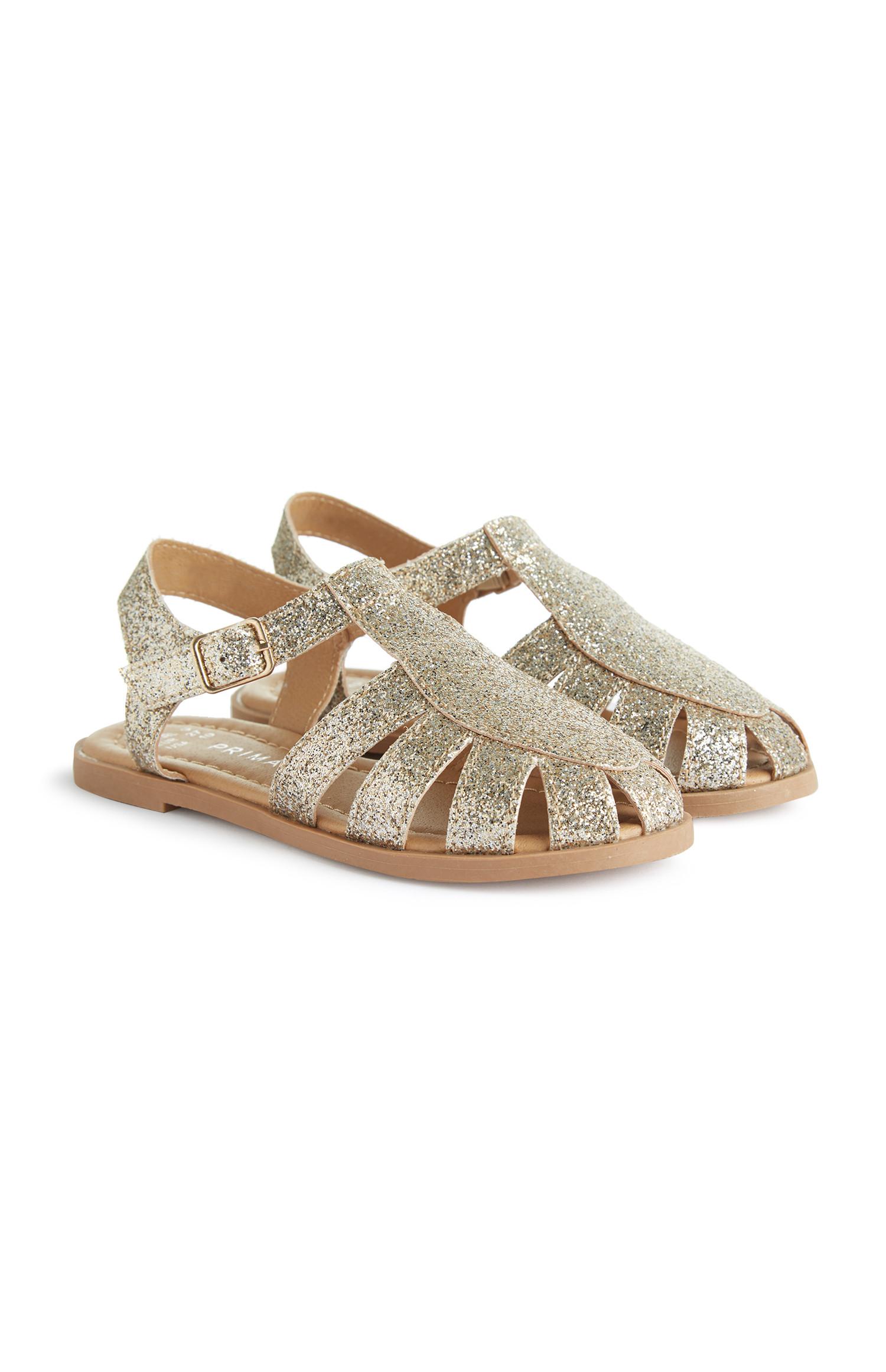 Sandali oro gladiatore glitter bambina