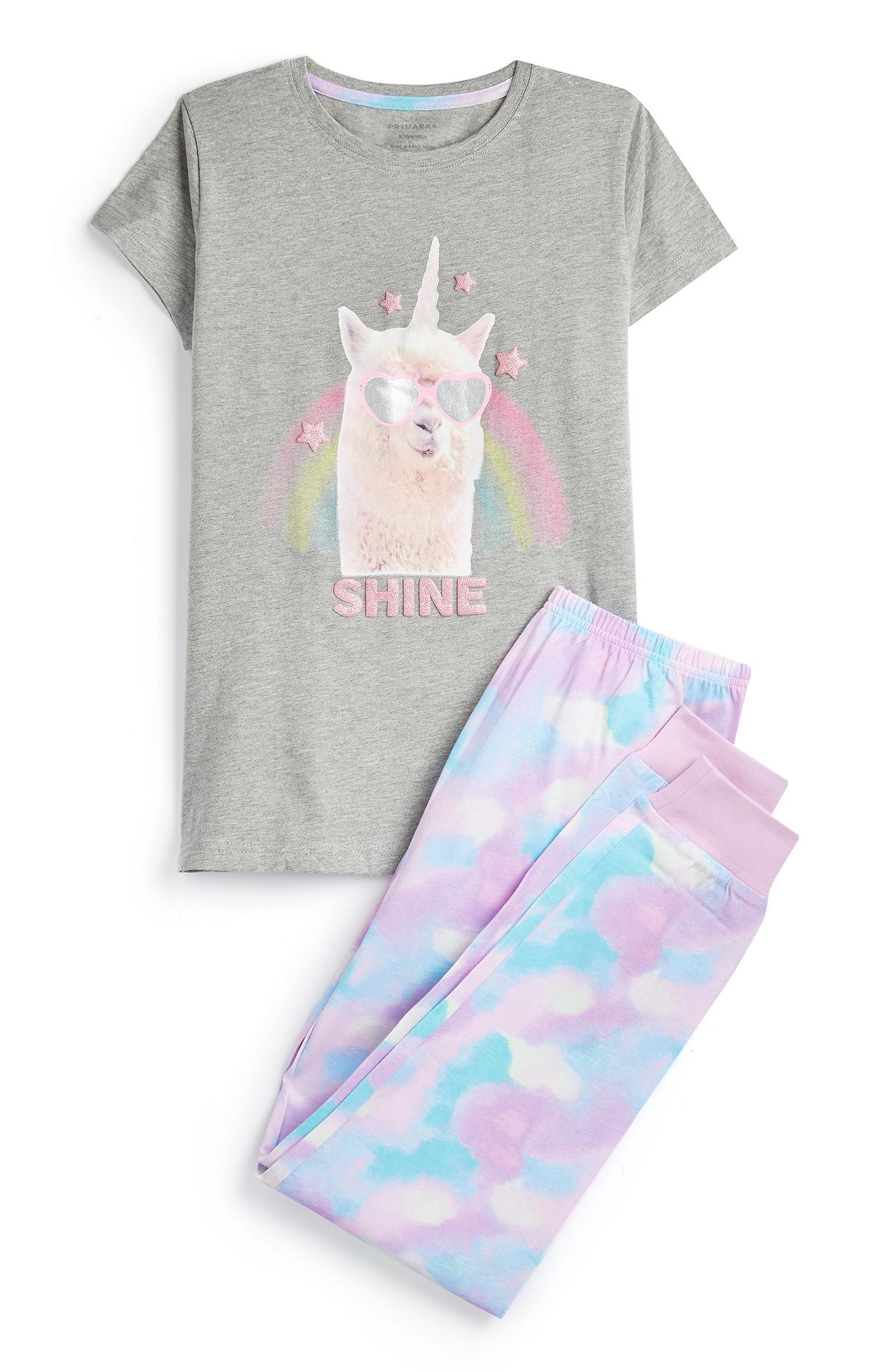 Pigiama con lama unicorno da ragazza