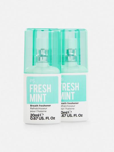 Set de 2 spray-uri PS pentru împrospătarea respirației cu mentă