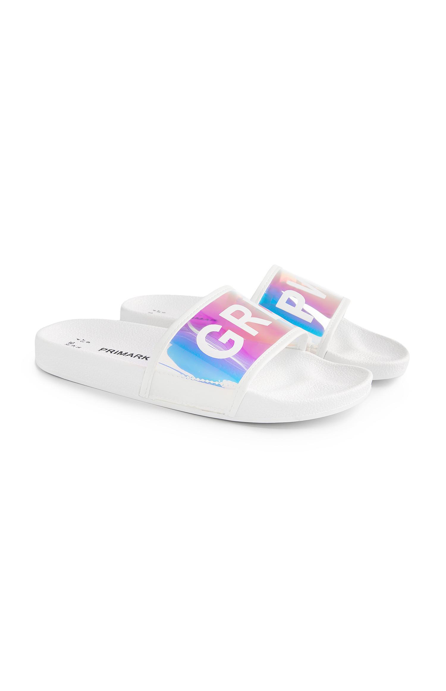 Natikači s holografskim napisom za dekleta