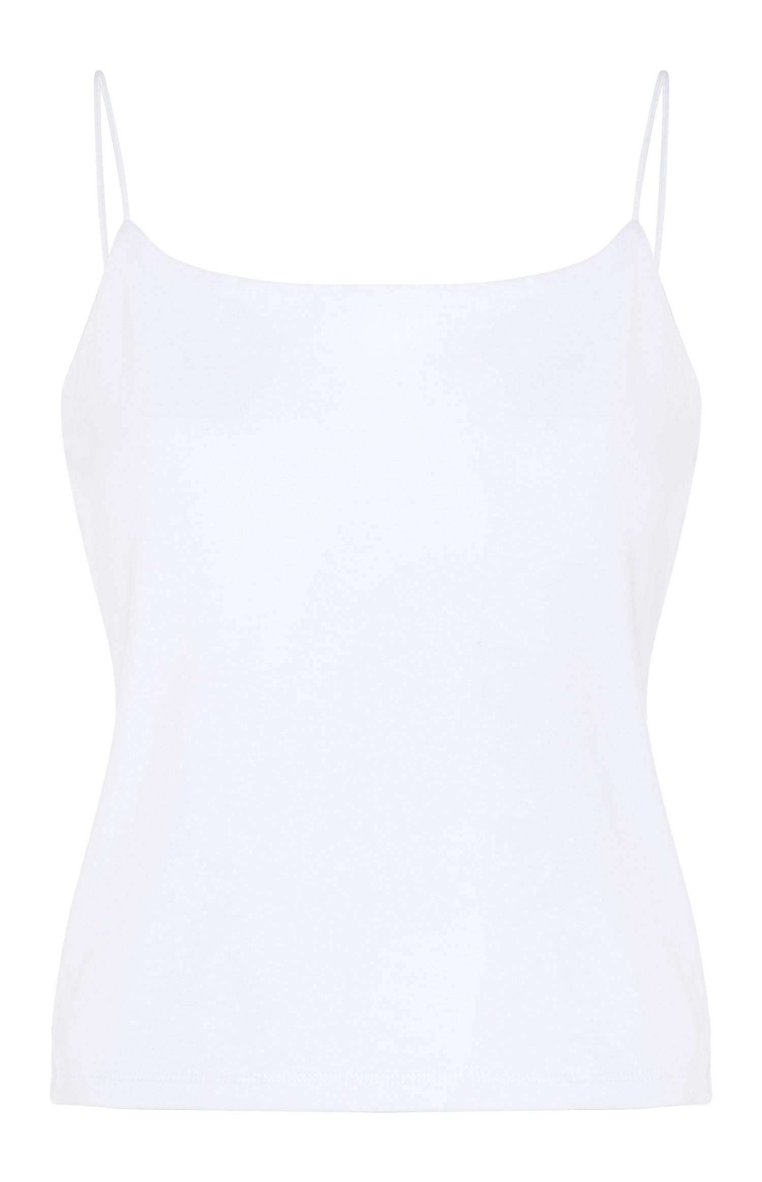 Top alças finas branco