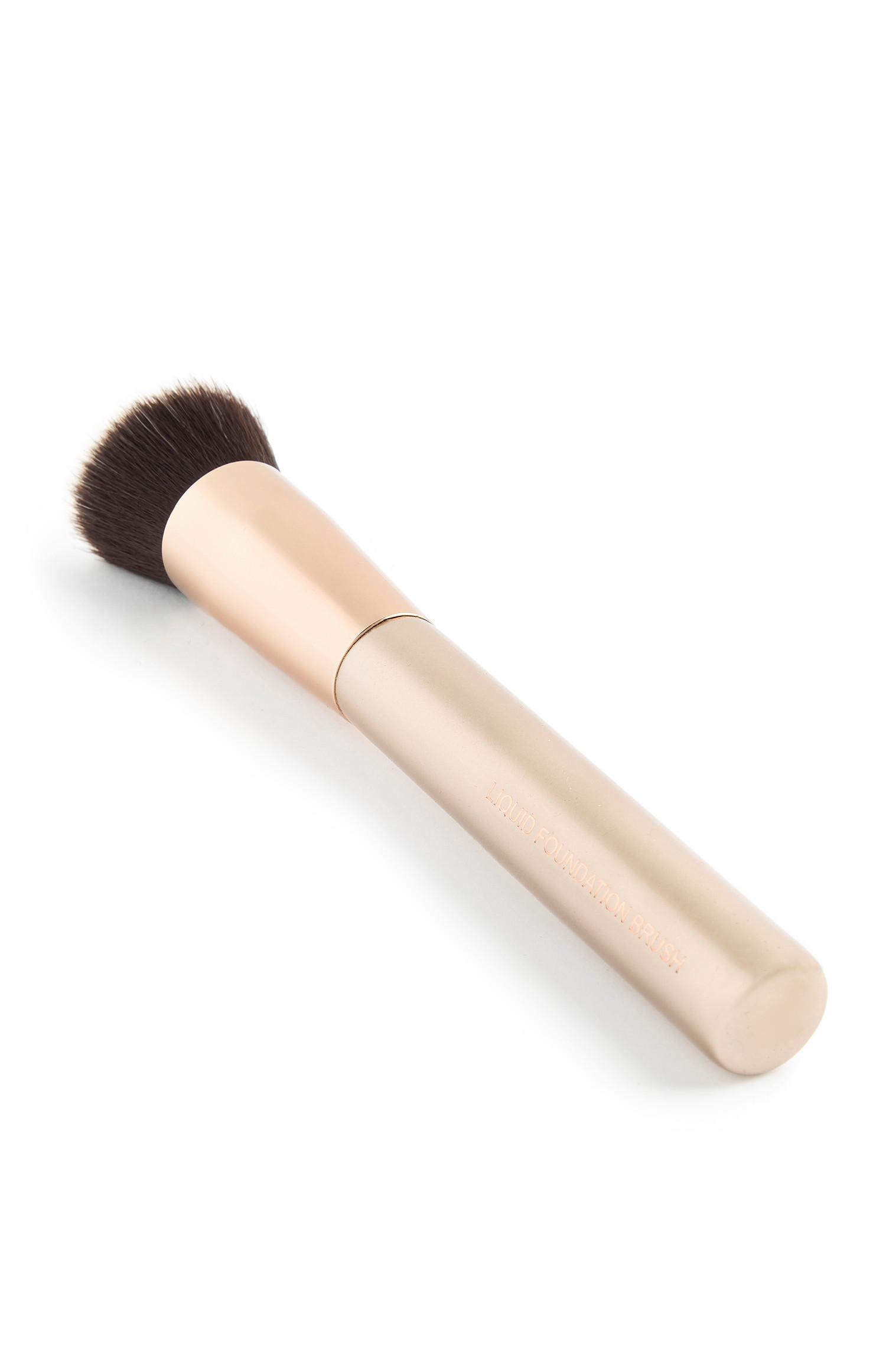 Pincel base líquida PS dourado