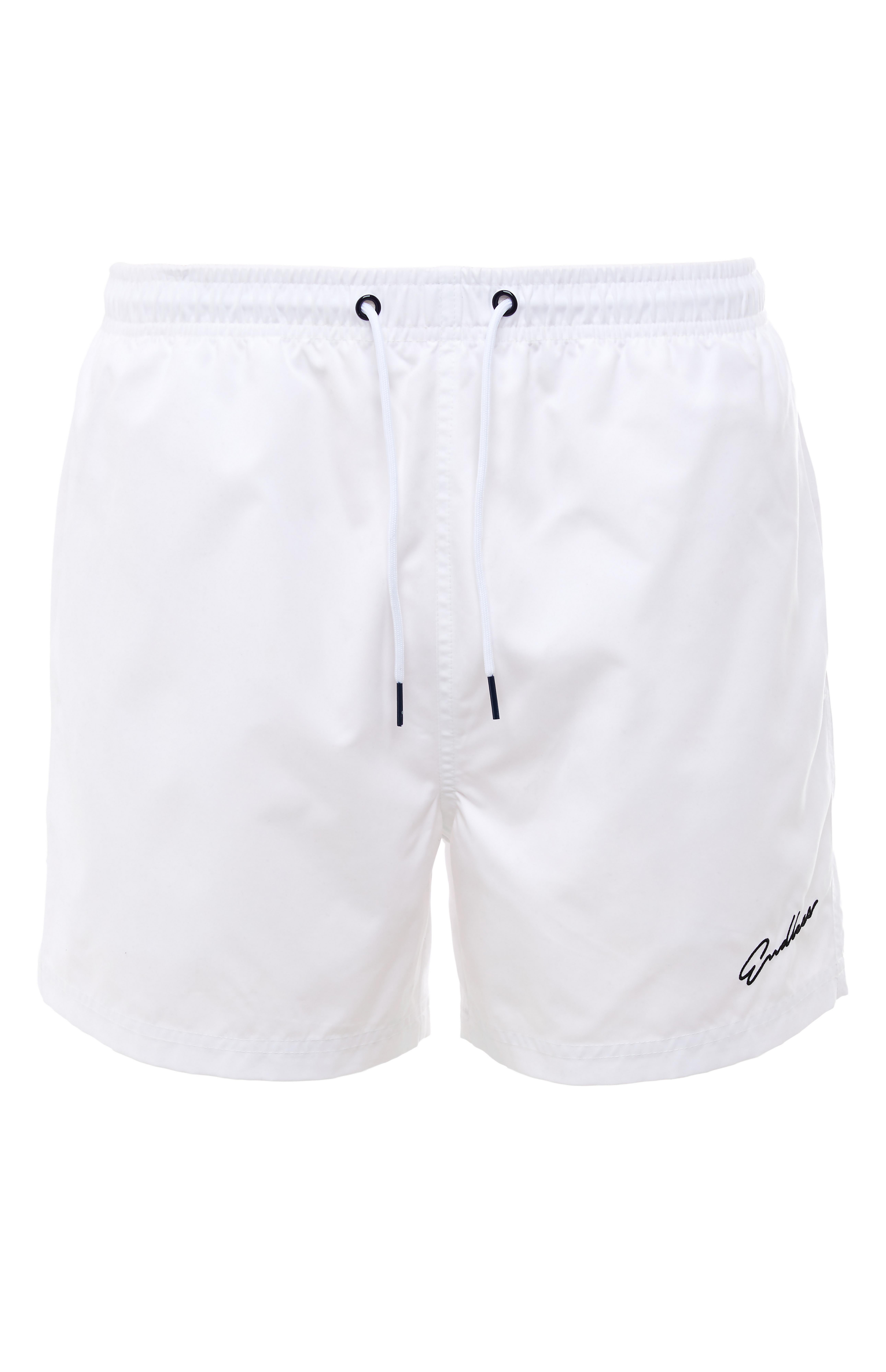 mens white swim shorts