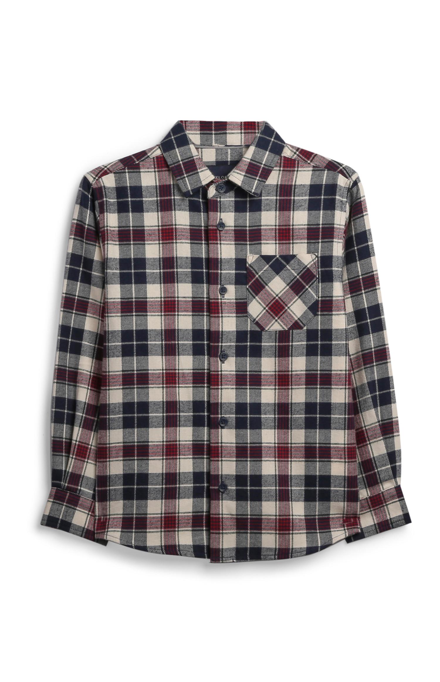 Camisa de franela para niño pequeño