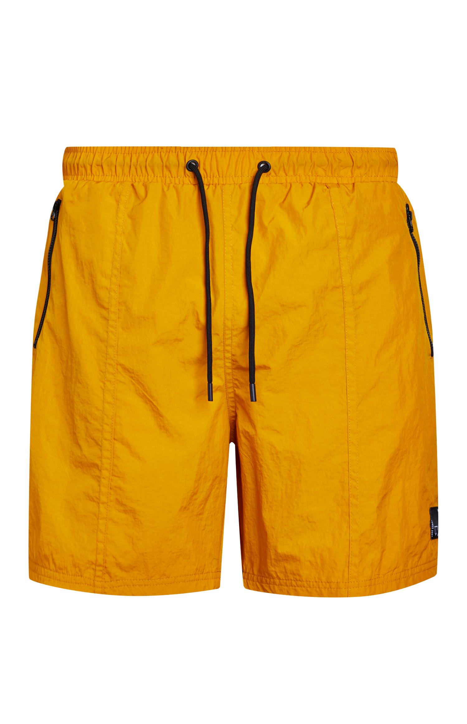 Calções banho nylon amarelo