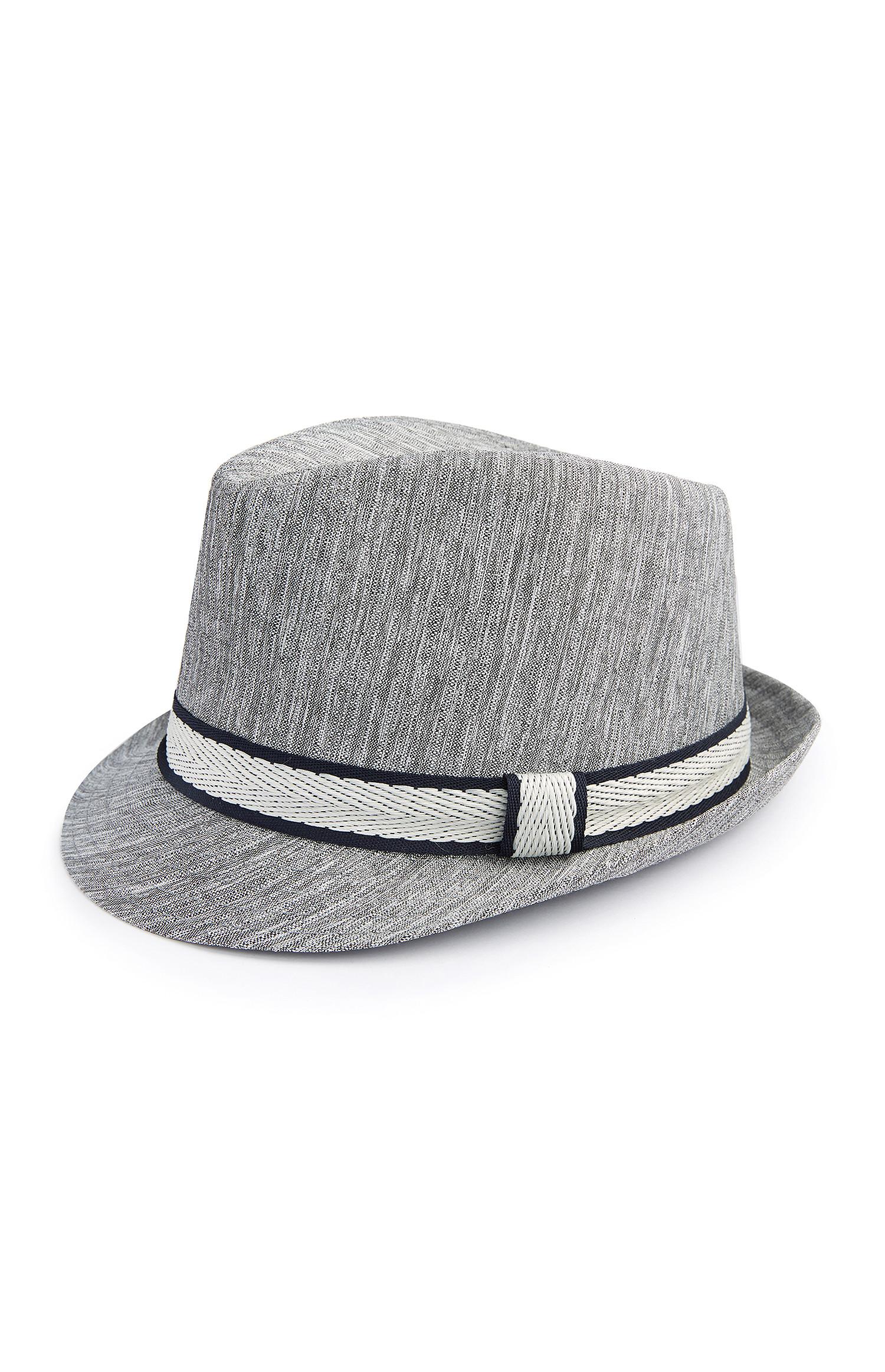 Chapéu trilby lona rapaz cinzento