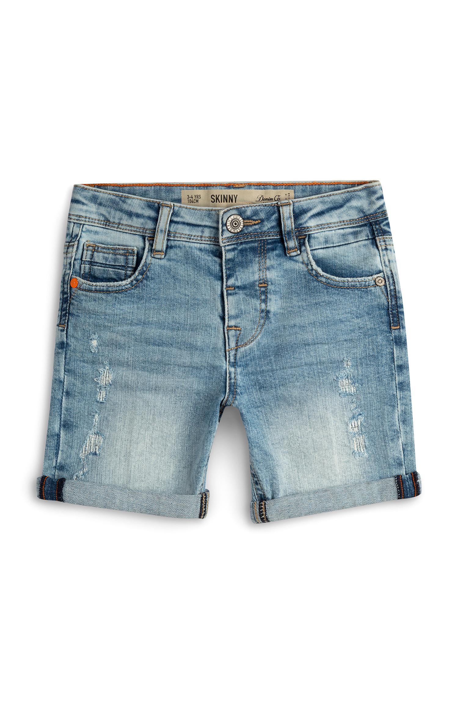 Calções ganga skinny menino