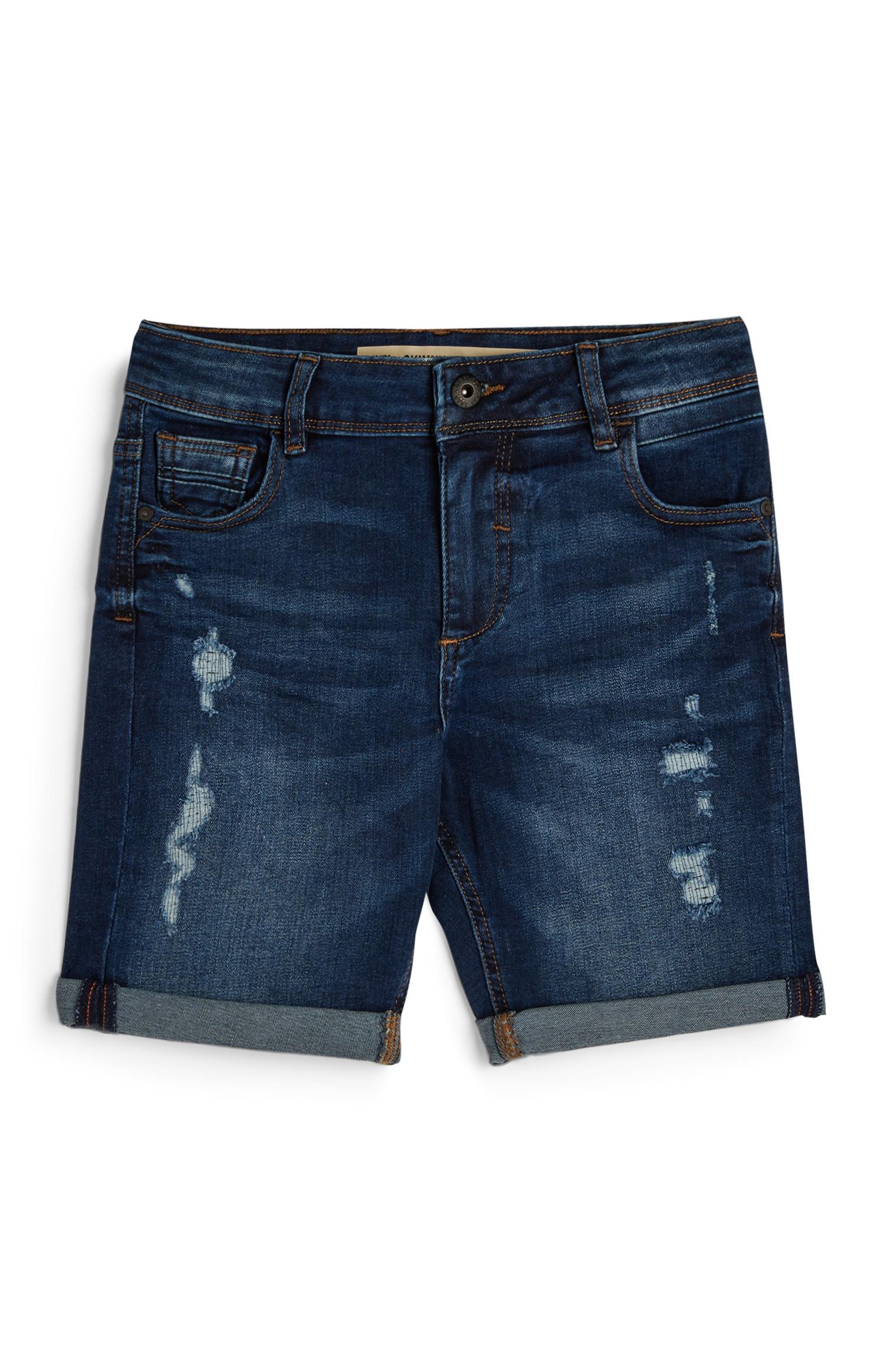 Shorts indaco in denim da bambino